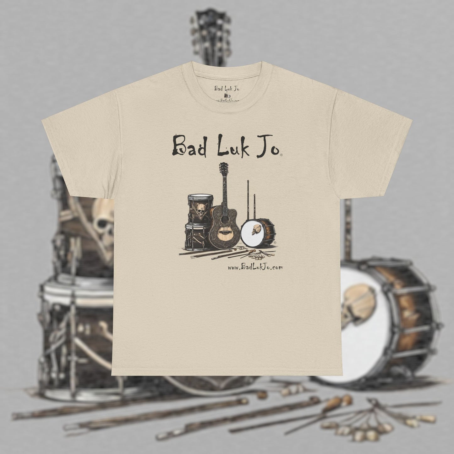 Bad Luk Jo Unisex Heavy Cotton Tee - Perfect Gift for Music Lovers - FREE ECONOMY SHIPPING