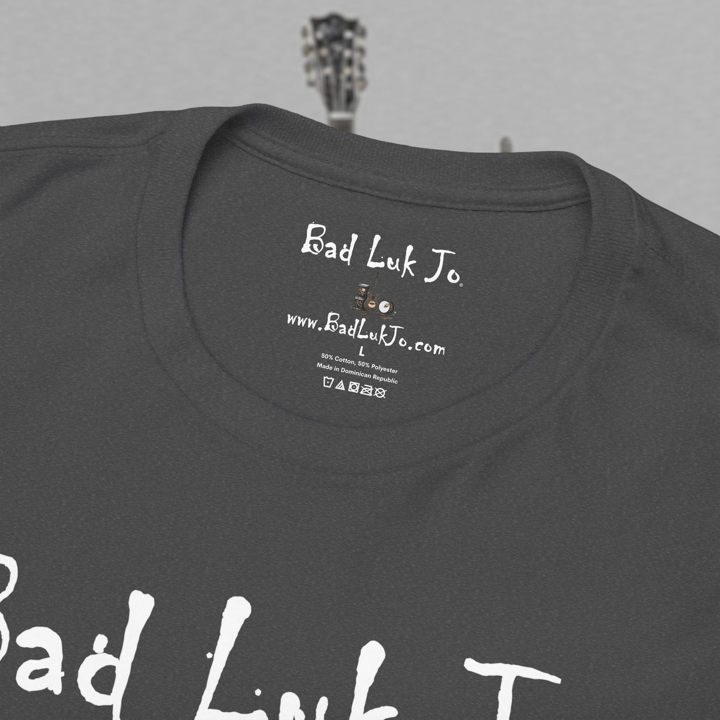 Bad Luk Jo Unisex Heavy Cotton Tee - "There's Good Luk in Every Cup" - Perfect Gift for Coffee Lovers - FREE ECONOMY SHIPPING