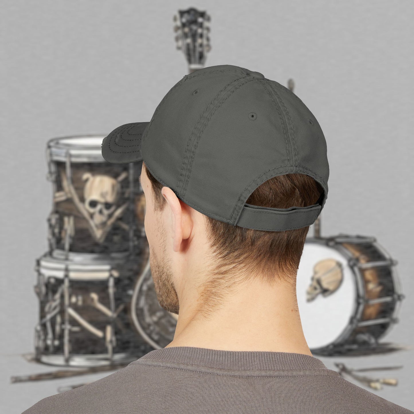 Bad Luk Jo Embroidered Distressed Hat / Cap - FREE ECONOMY SHIPPING