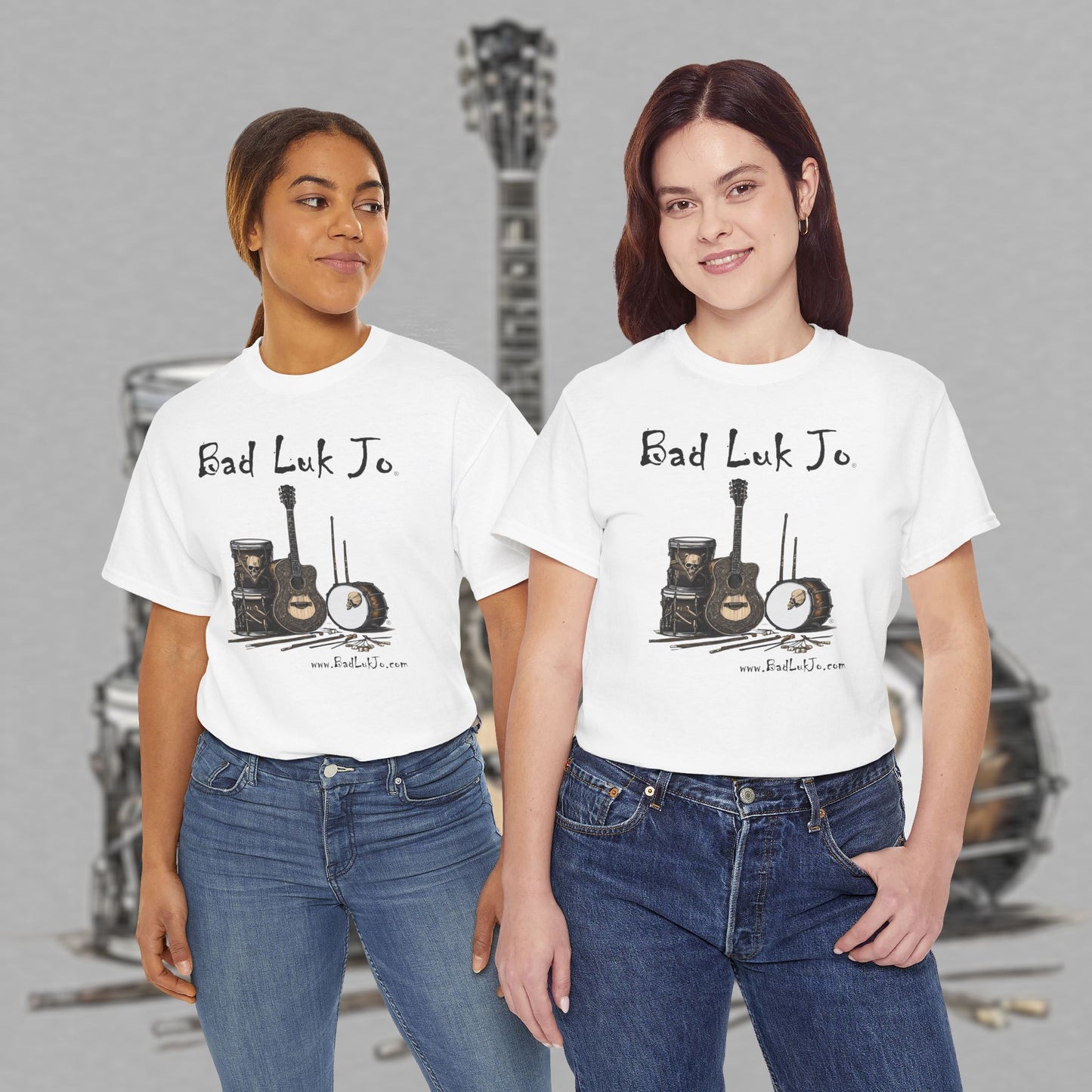 Bad Luk Jo Unisex Heavy Cotton Tee - Perfect Gift for Music Lovers - FREE ECONOMY SHIPPING