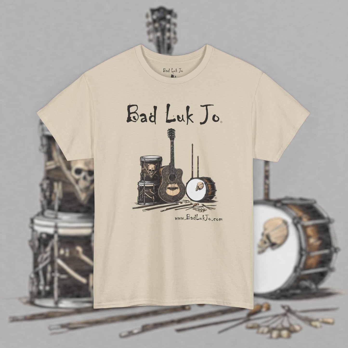 Bad Luk Jo Unisex Heavy Cotton Tee - Perfect Gift for Music Lovers - FREE ECONOMY SHIPPING