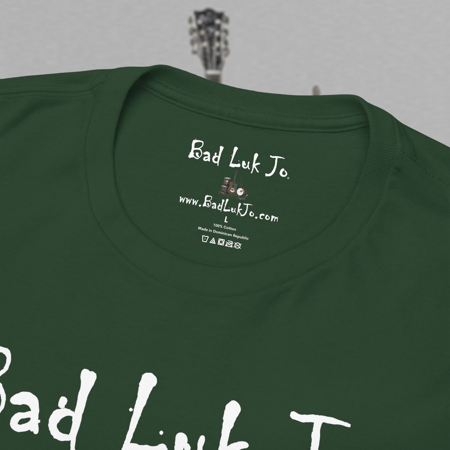 Bad Luk Jo Unisex Heavy Cotton Tee - "There's Good Luk in Every Cup" - Perfect Gift for Coffee Lovers - FREE ECONOMY SHIPPING