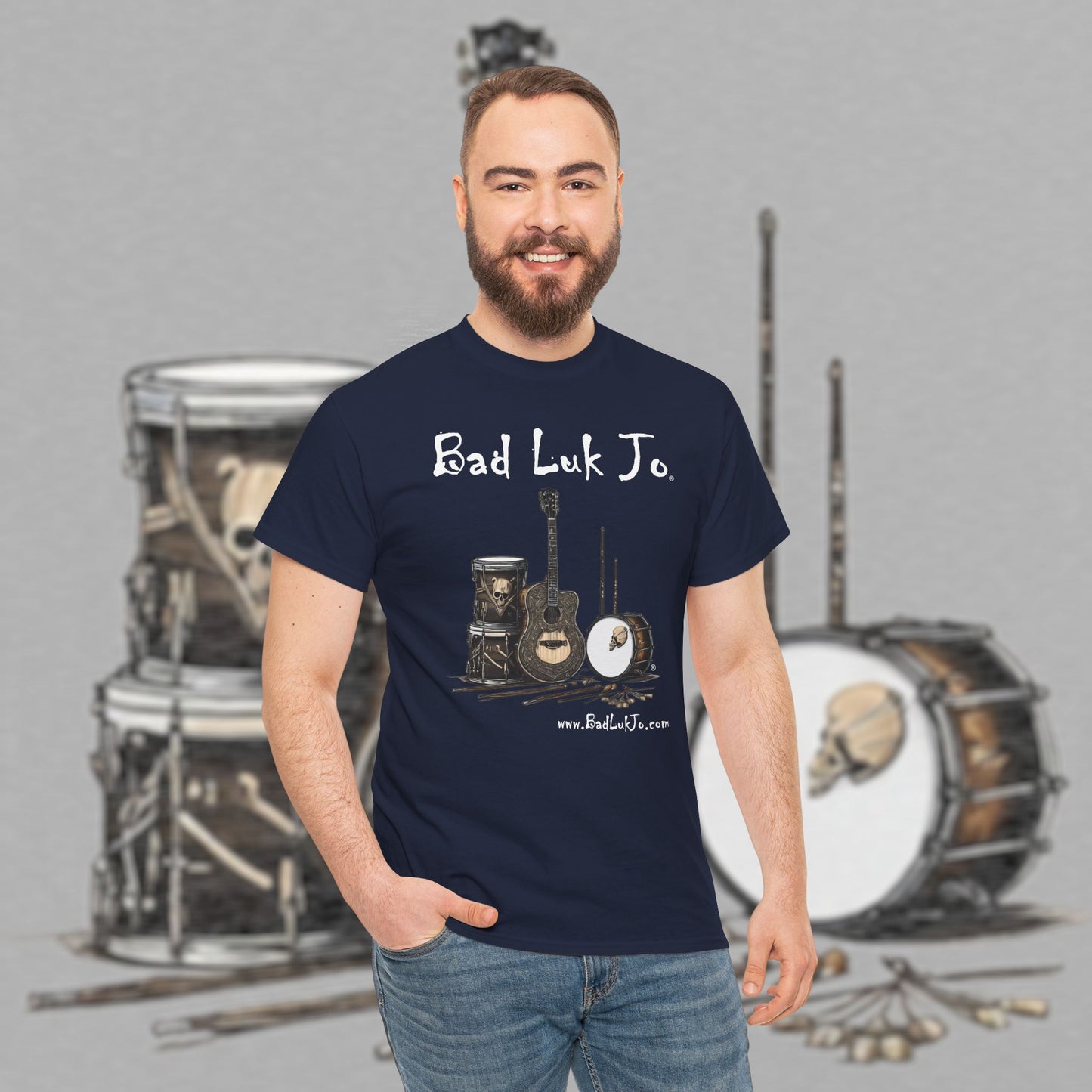 Bad Luk Jo Unisex Heavy Cotton Tee - Perfect Gift for Music Lovers - FREE ECONOMY SHIPPING