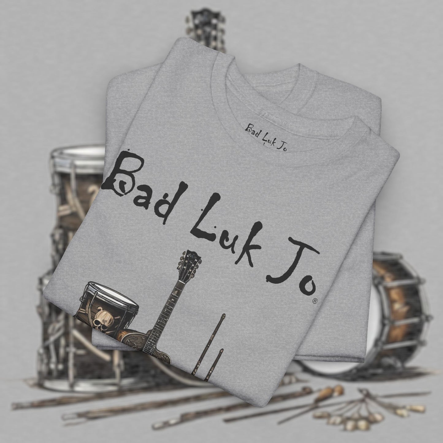 Bad Luk Jo Unisex Heavy Cotton Tee - Perfect Gift for Music Lovers - FREE ECONOMY SHIPPING