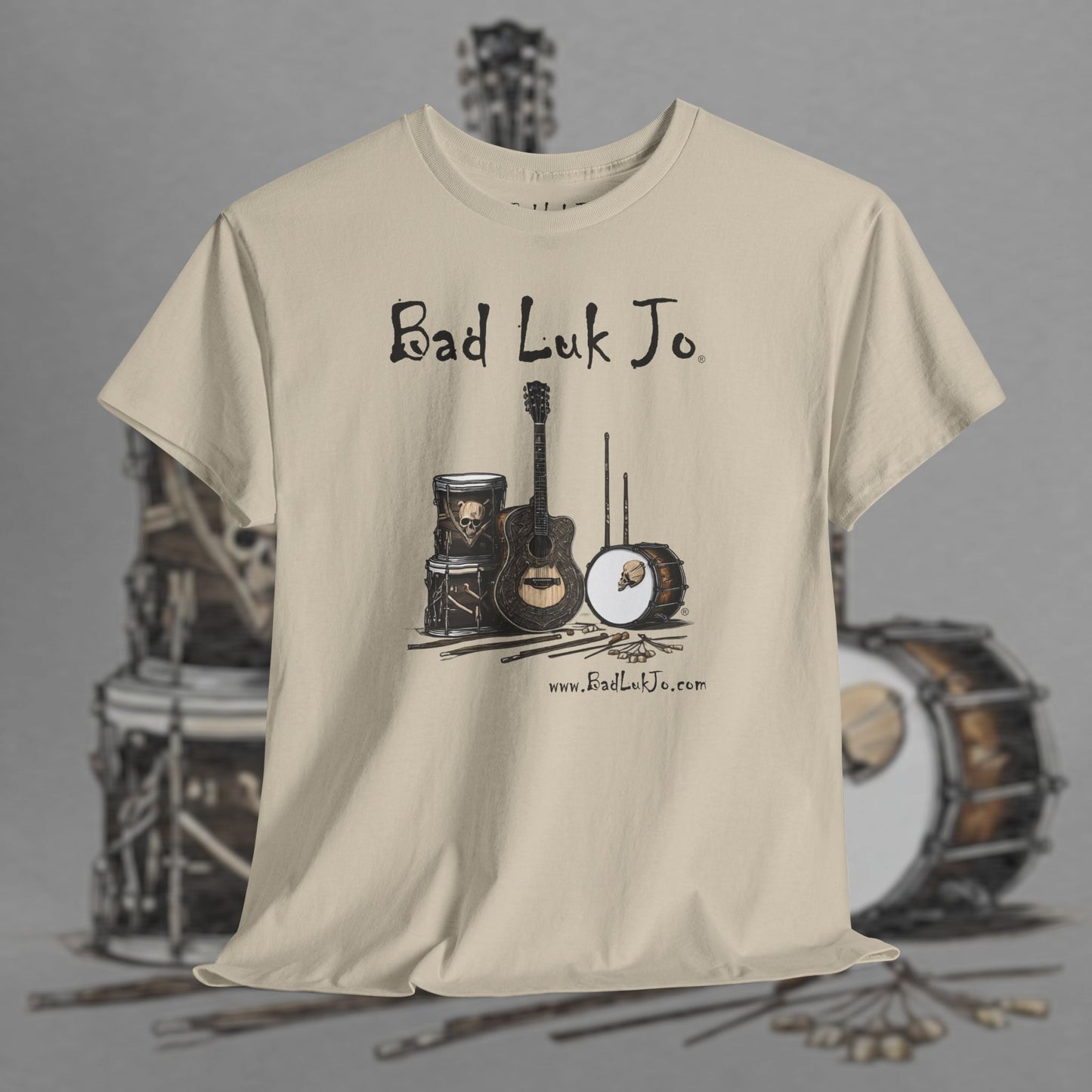 Bad Luk Jo Unisex Heavy Cotton Tee - Perfect Gift for Music Lovers - FREE ECONOMY SHIPPING