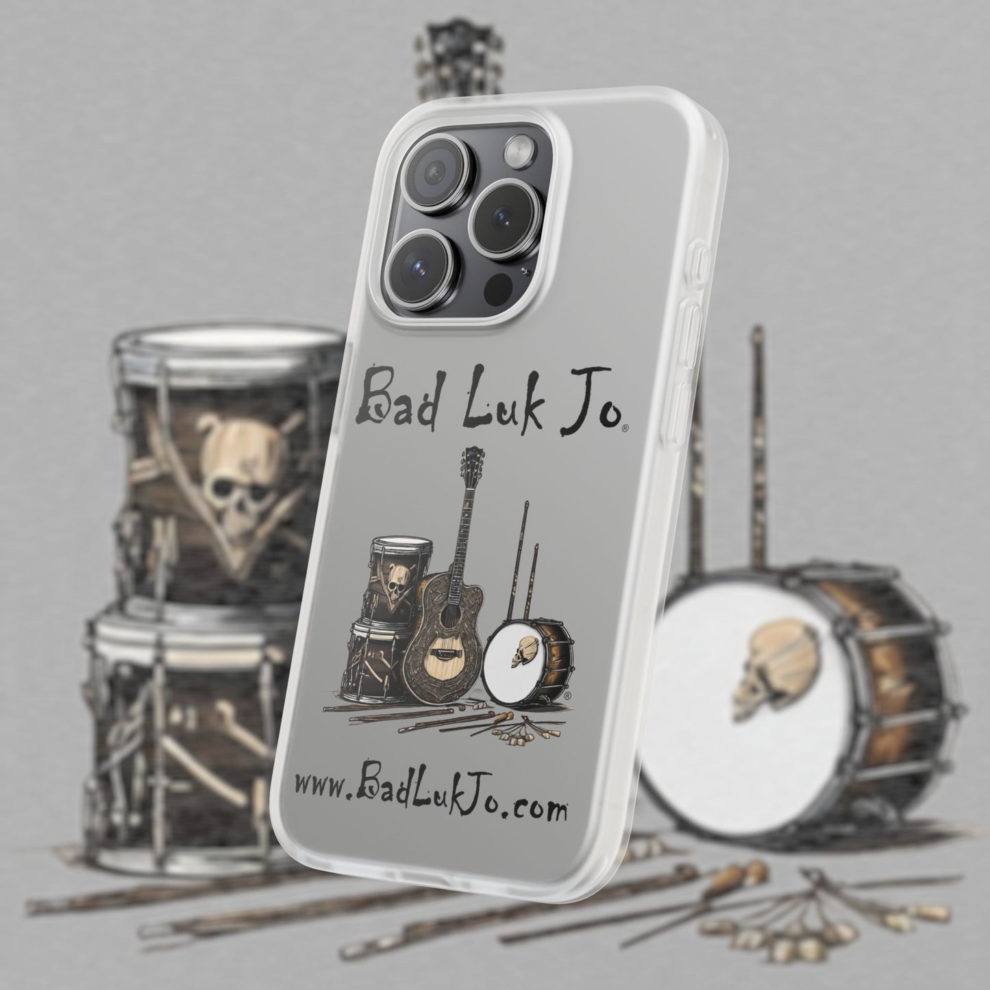 Bad Luk Jo iPhone Flexi Case - Perfect for Music Lovers! - FREE ECONOMY SHIPPING