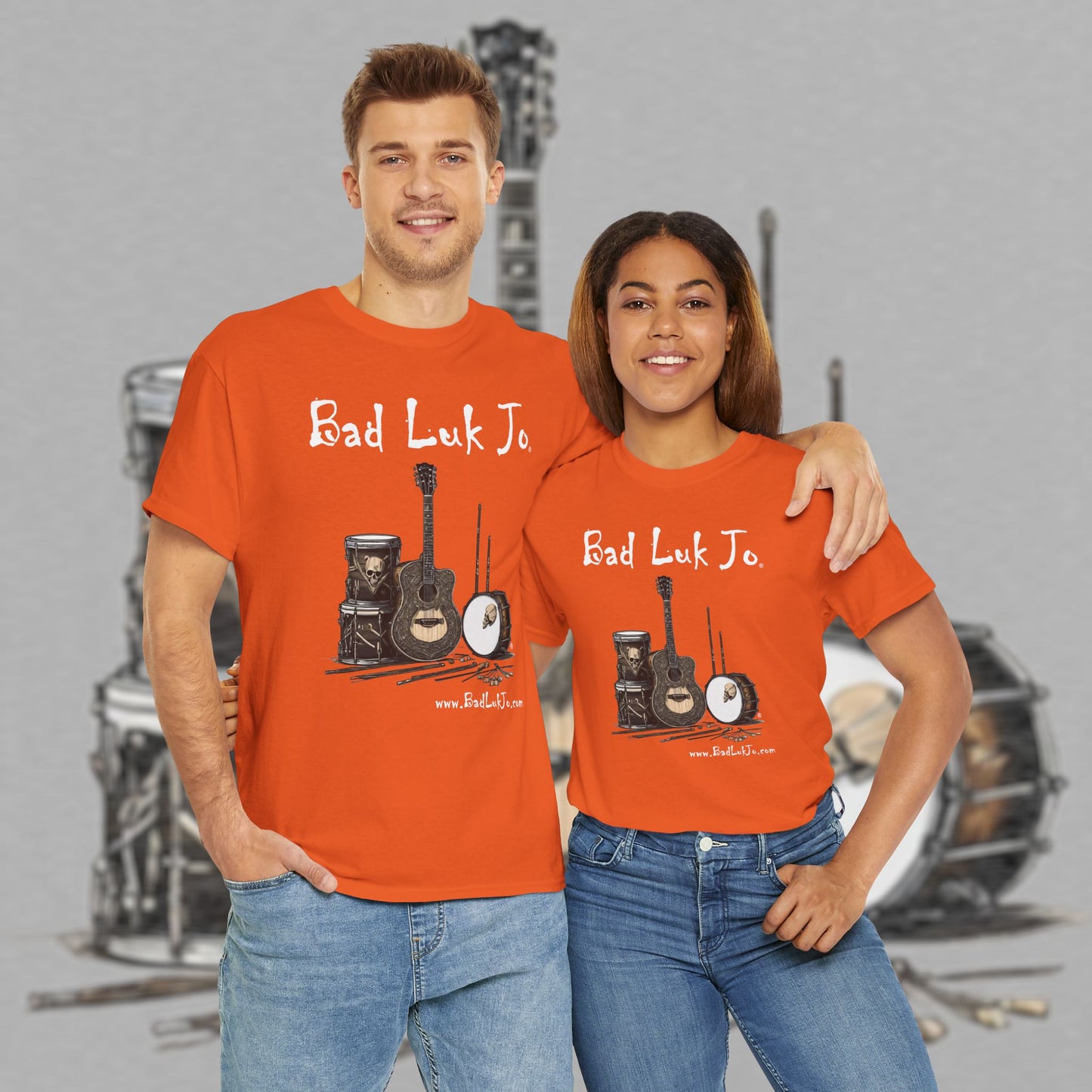 Bad Luk Jo Unisex Heavy Cotton Tee - Perfect Gift for Music Lovers - FREE ECONOMY SHIPPING