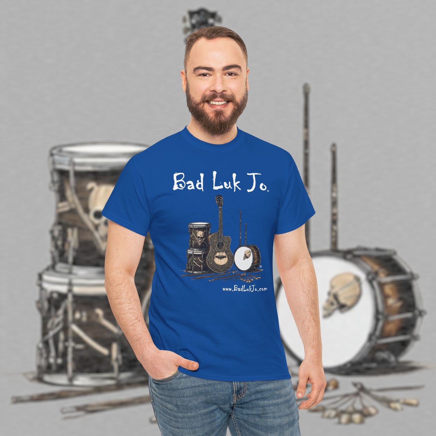Bad Luk Jo Unisex Heavy Cotton Tee - Perfect Gift for Music Lovers - FREE ECONOMY SHIPPING
