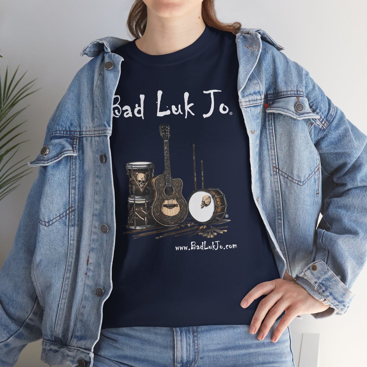 Bad Luk Jo Unisex Heavy Cotton Tee - Perfect Gift for Music Lovers - FREE ECONOMY SHIPPING
