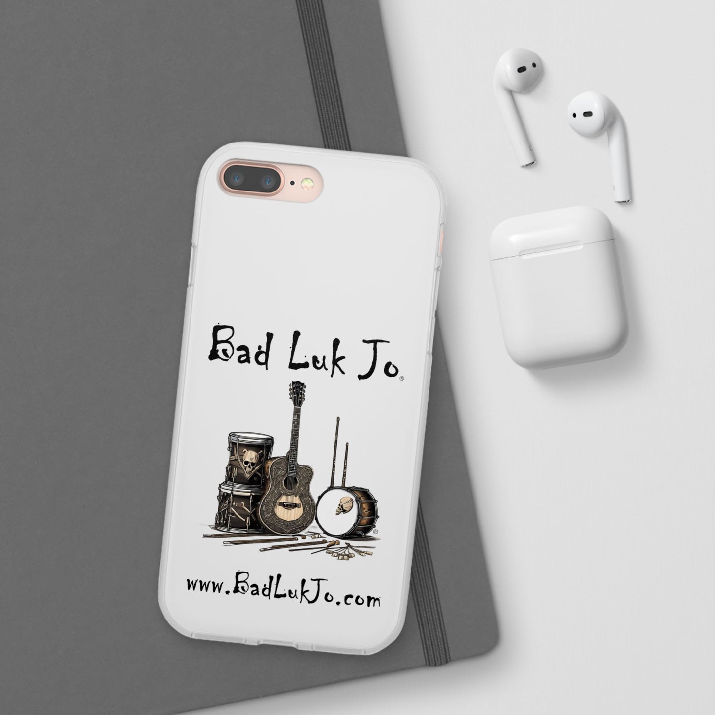 Bad Luk Jo iPhone Flexi Case - Perfect for Music Lovers! - FREE ECONOMY SHIPPING