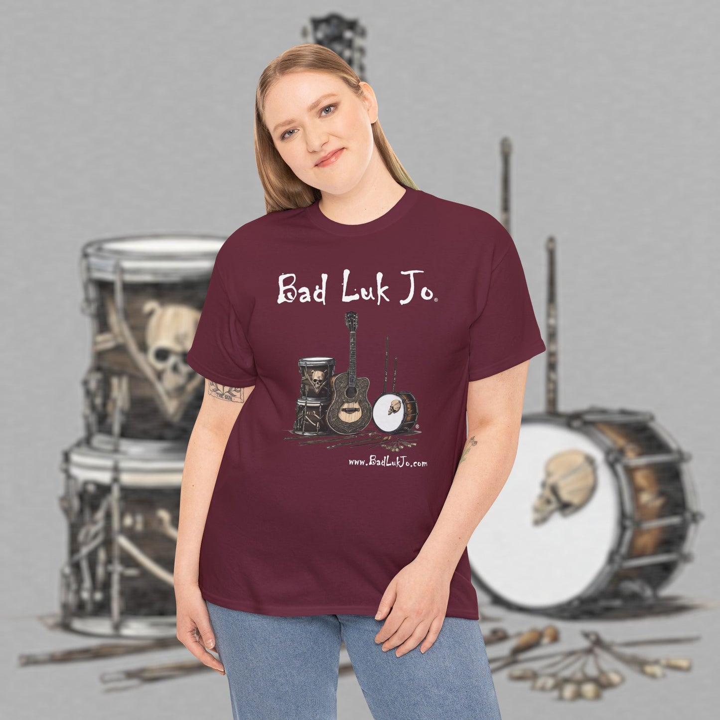 Bad Luk Jo Unisex Heavy Cotton Tee - Perfect Gift for Music Lovers - FREE ECONOMY SHIPPING