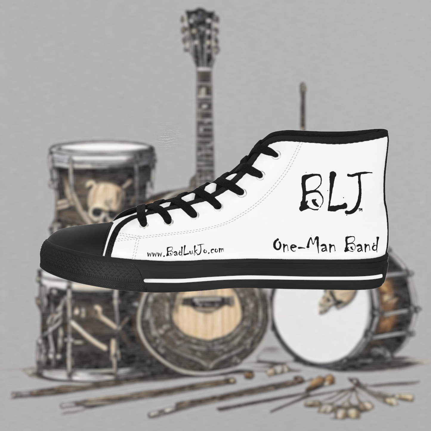 Bad Luk Jo Men's High Top Sneakers - FREE STANDARD SHIPPING