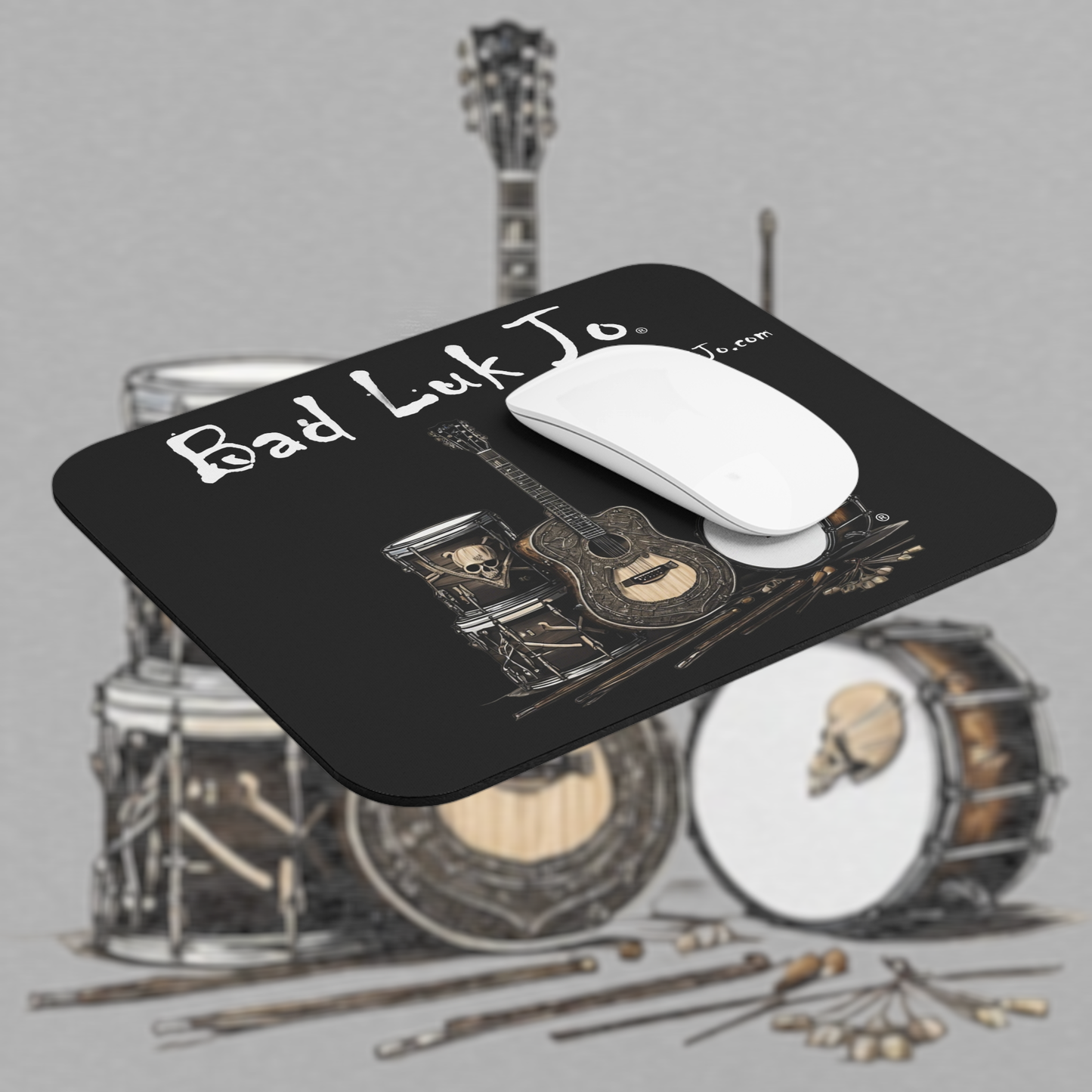 Bad Luk Jo Mouse Pad - Black - FREE ECONOMY SHIPPING