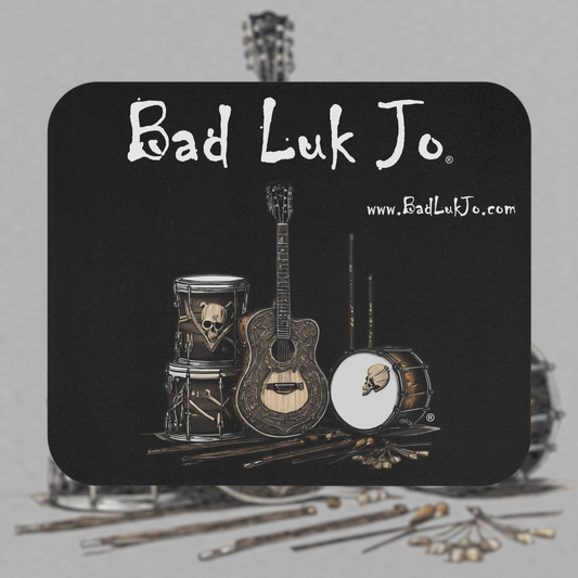 Bad Luk Jo Mouse Pad - Black - FREE ECONOMY SHIPPING