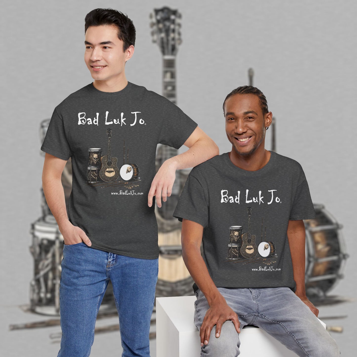 Bad Luk Jo Unisex Heavy Cotton Tee - Perfect Gift for Music Lovers - FREE ECONOMY SHIPPING
