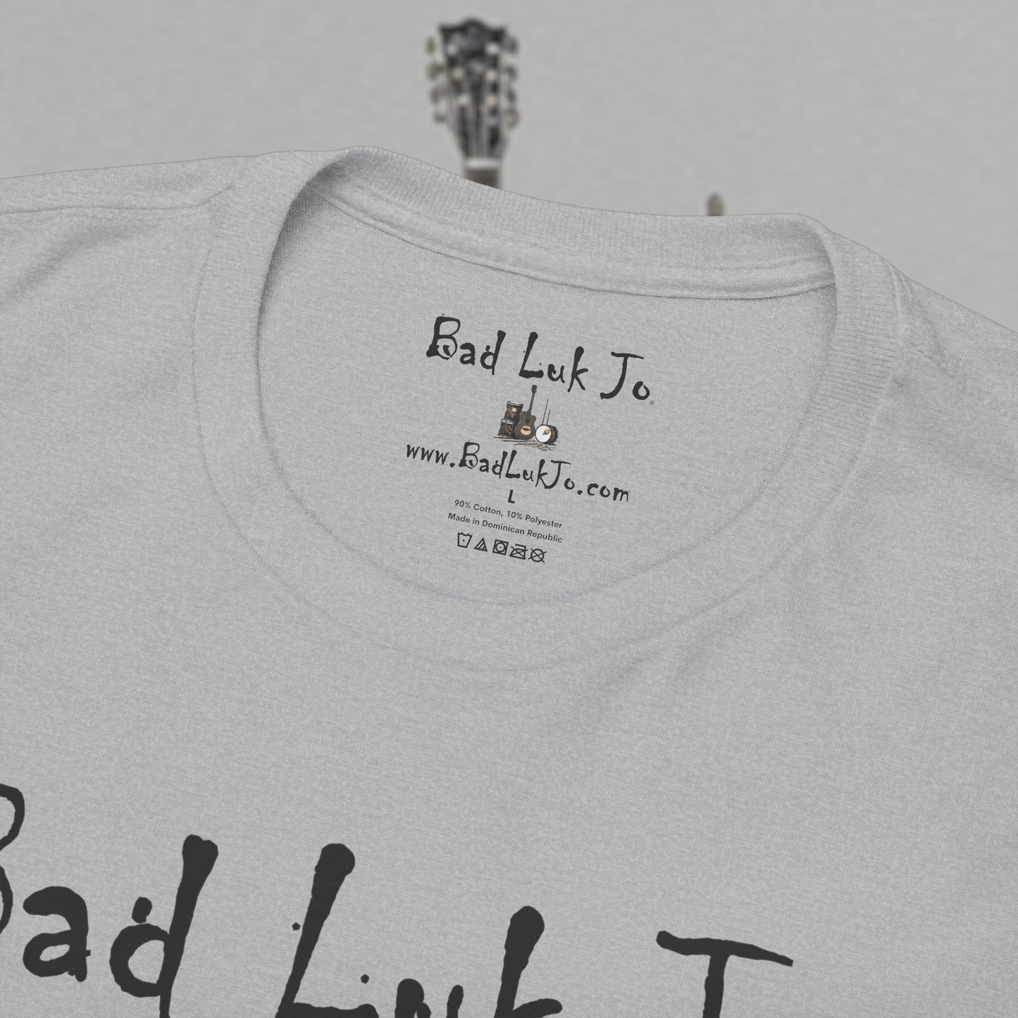 Bad Luk Jo Unisex Heavy Cotton Tee - "There's Good Luk in Every Cup" - Perfect Gift for Coffee Lovers - FREE ECONOMY SHIPPING