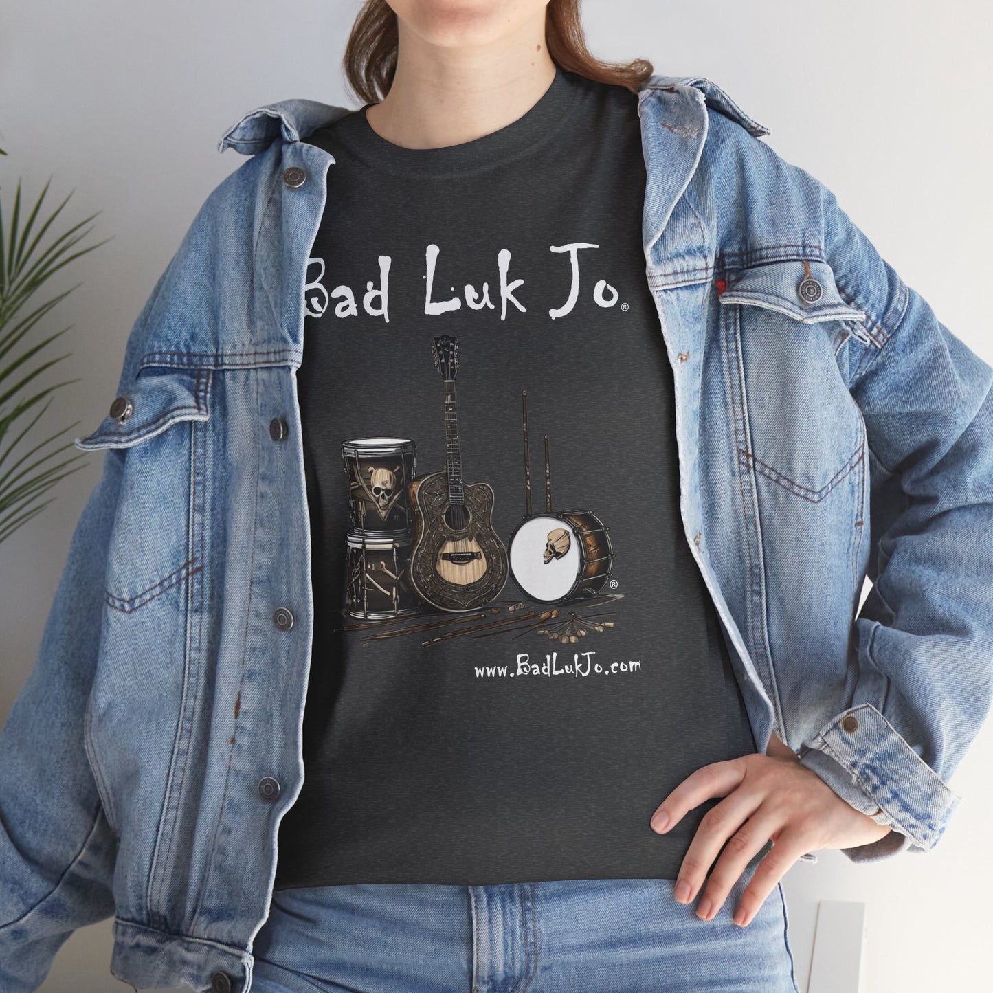 Bad Luk Jo Unisex Heavy Cotton Tee - Perfect Gift for Music Lovers - FREE ECONOMY SHIPPING