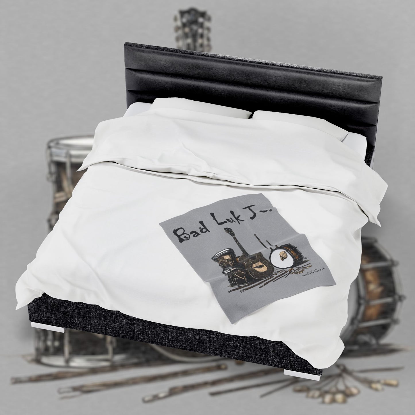 Bad Luk Jo Velveteen Plush Blanket - FREE STANDARD SHIPPING