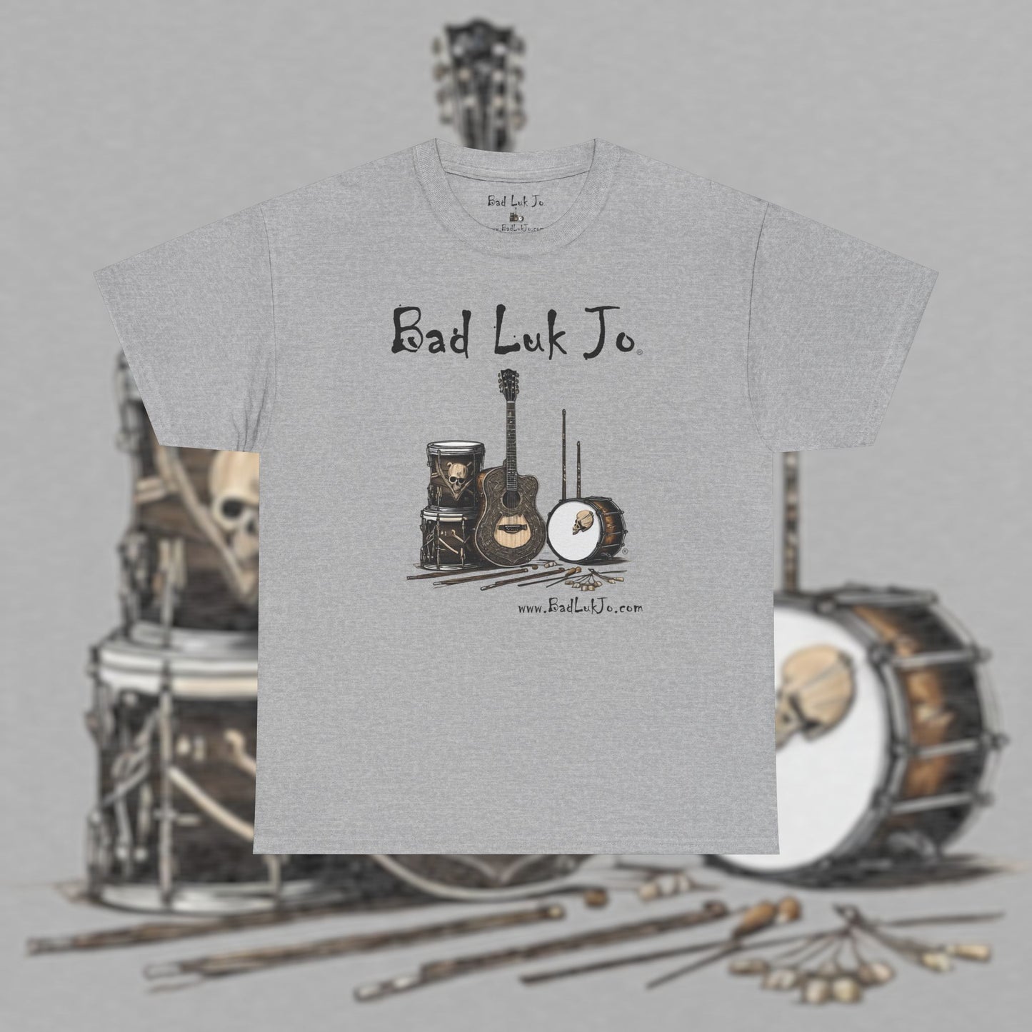 Bad Luk Jo Unisex Heavy Cotton Tee - Perfect Gift for Music Lovers - FREE ECONOMY SHIPPING