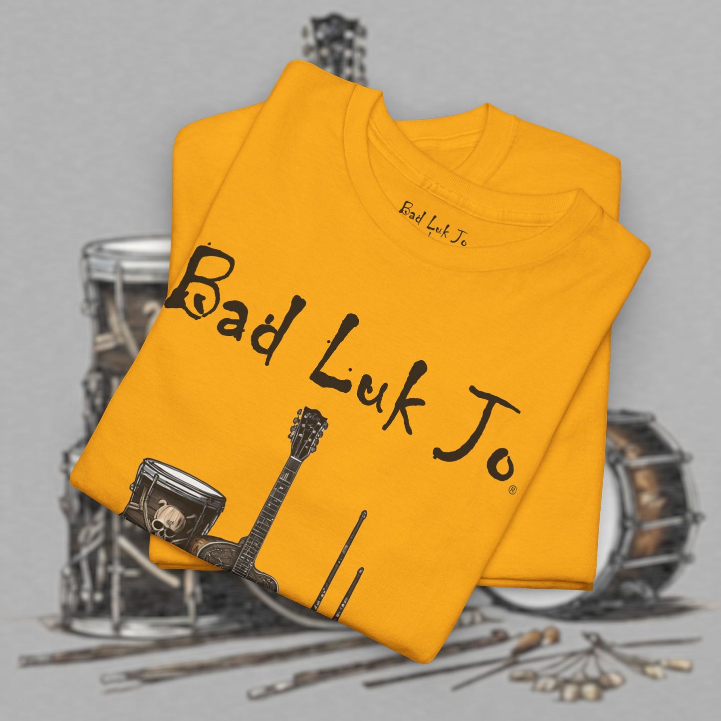 Bad Luk Jo Unisex Heavy Cotton Tee - Perfect Gift for Music Lovers - FREE ECONOMY SHIPPING
