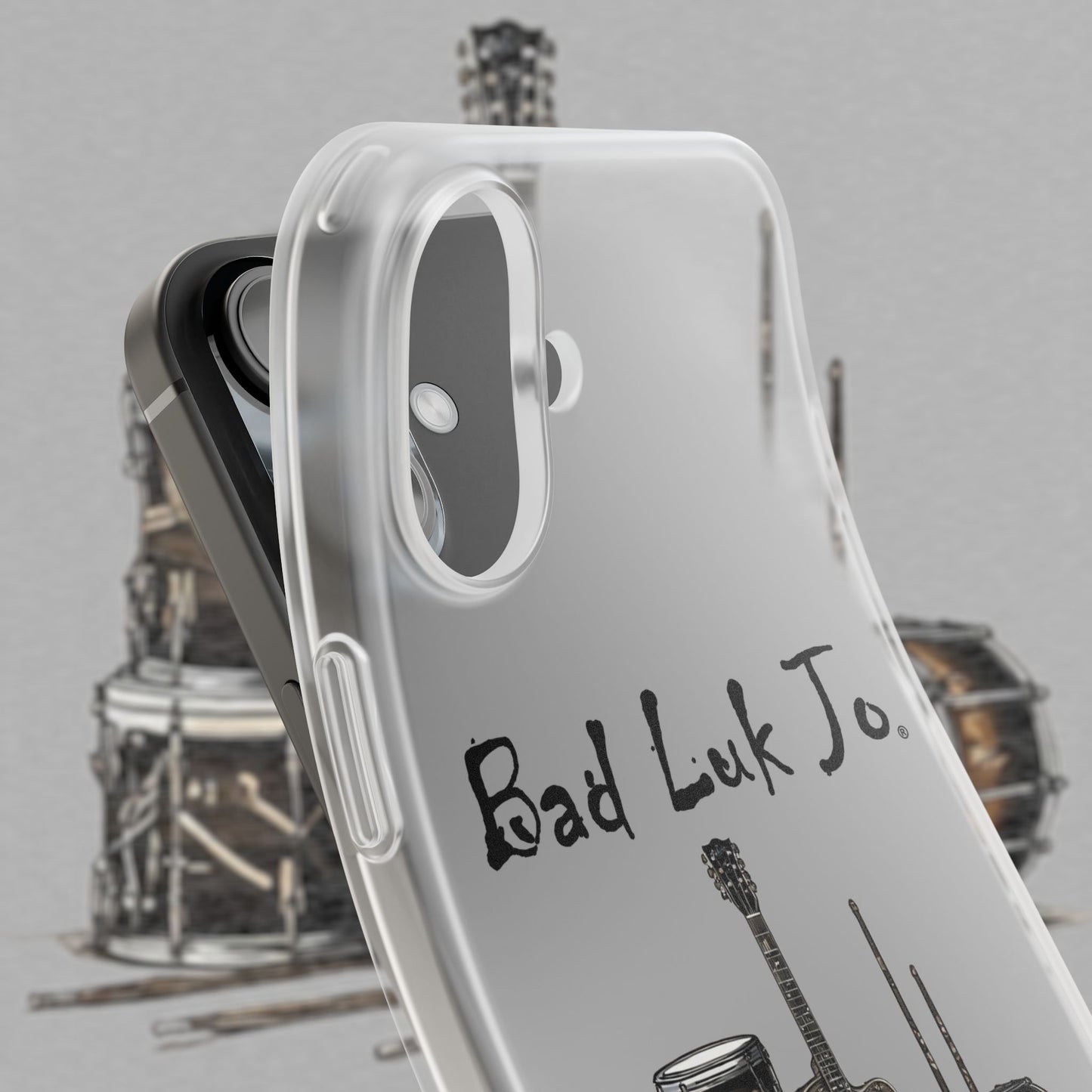 Bad Luk Jo iPhone Flexi Case - Perfect for Music Lovers! - FREE ECONOMY SHIPPING