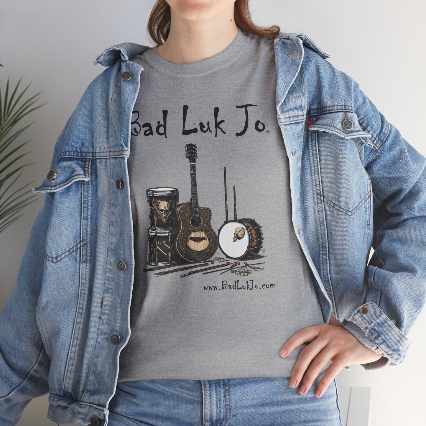 Bad Luk Jo Unisex Heavy Cotton Tee - Perfect Gift for Music Lovers - FREE ECONOMY SHIPPING