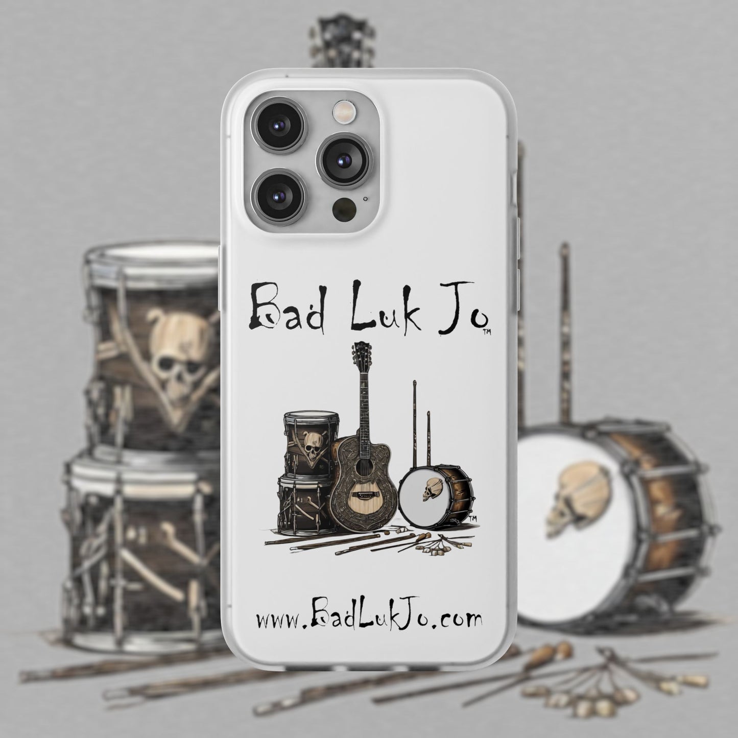 Bad Luk Jo iPhone Flexi Case - Perfect for Music Lovers! - FREE ECONOMY SHIPPING