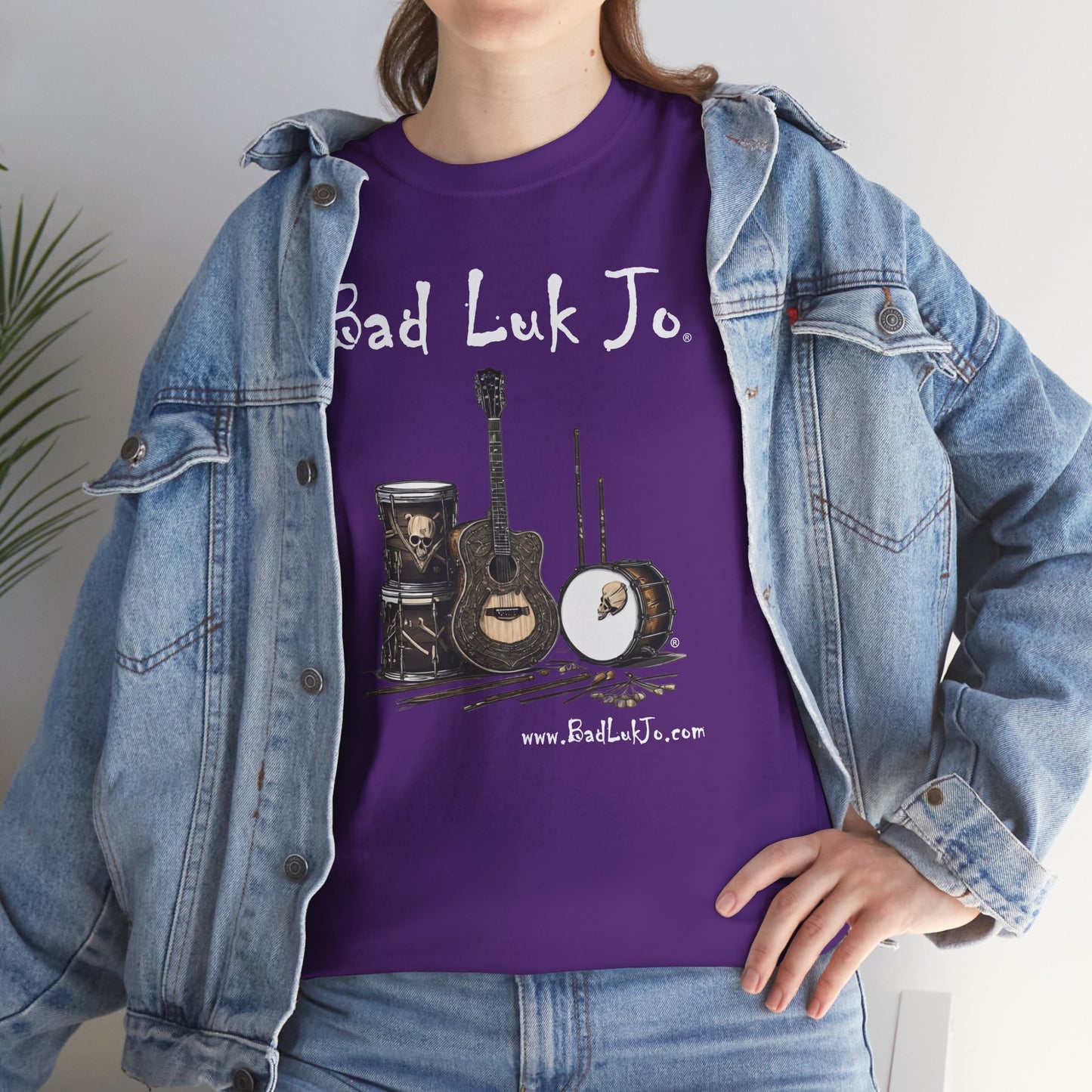 Bad Luk Jo Unisex Heavy Cotton Tee - Perfect Gift for Music Lovers - FREE ECONOMY SHIPPING