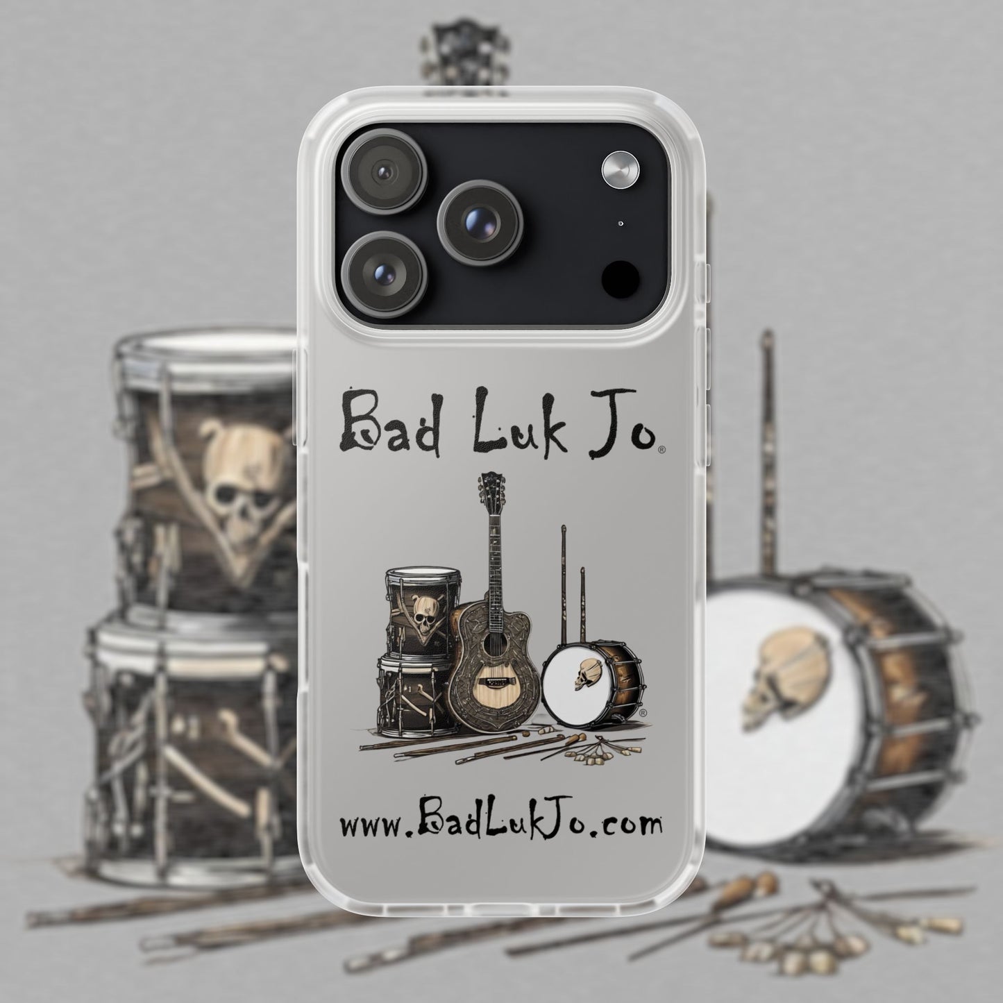 Bad Luk Jo iPhone Flexi Case - Perfect for Music Lovers! - FREE ECONOMY SHIPPING
