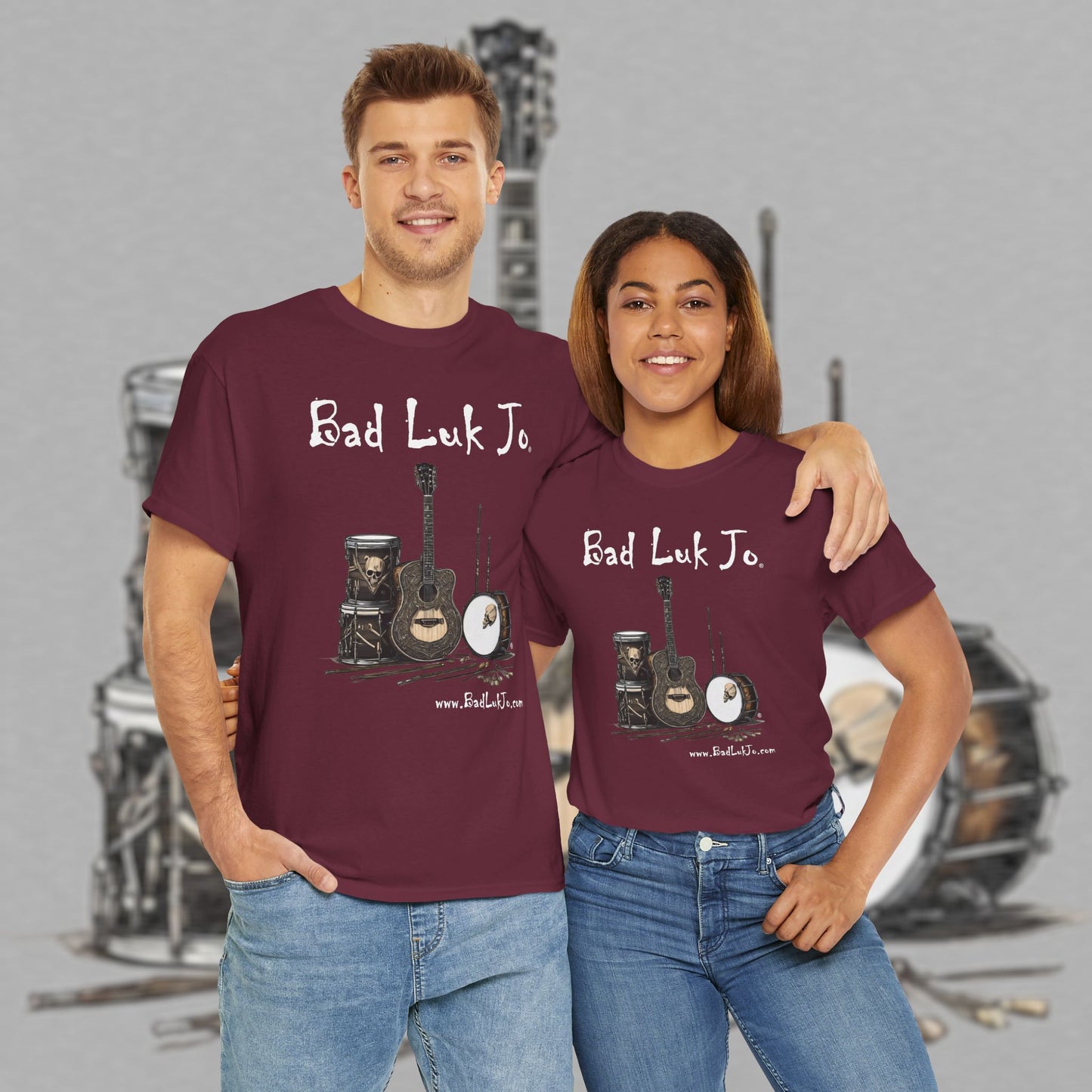 Bad Luk Jo Unisex Heavy Cotton Tee - Perfect Gift for Music Lovers - FREE ECONOMY SHIPPING