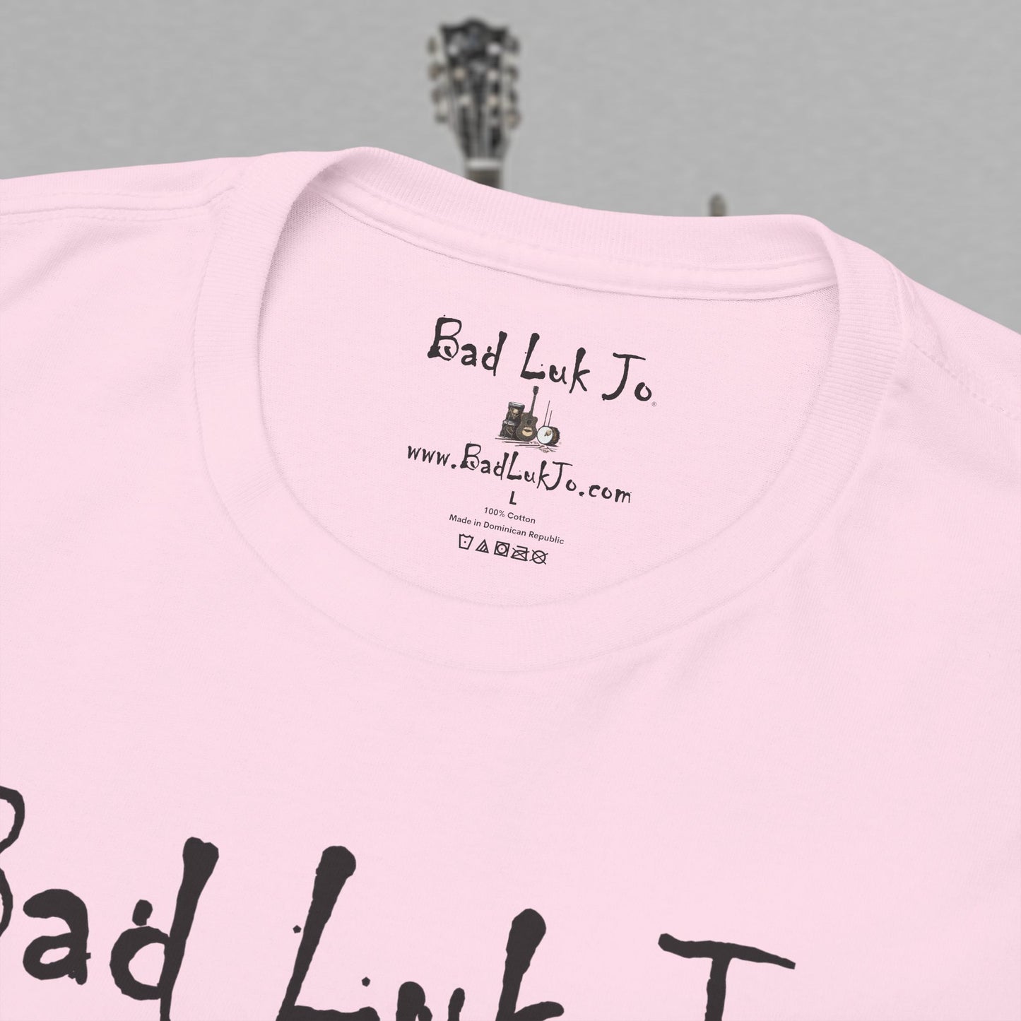 Bad Luk Jo Unisex Heavy Cotton Tee - "There's Good Luk in Every Cup" - Perfect Gift for Coffee Lovers - FREE ECONOMY SHIPPING