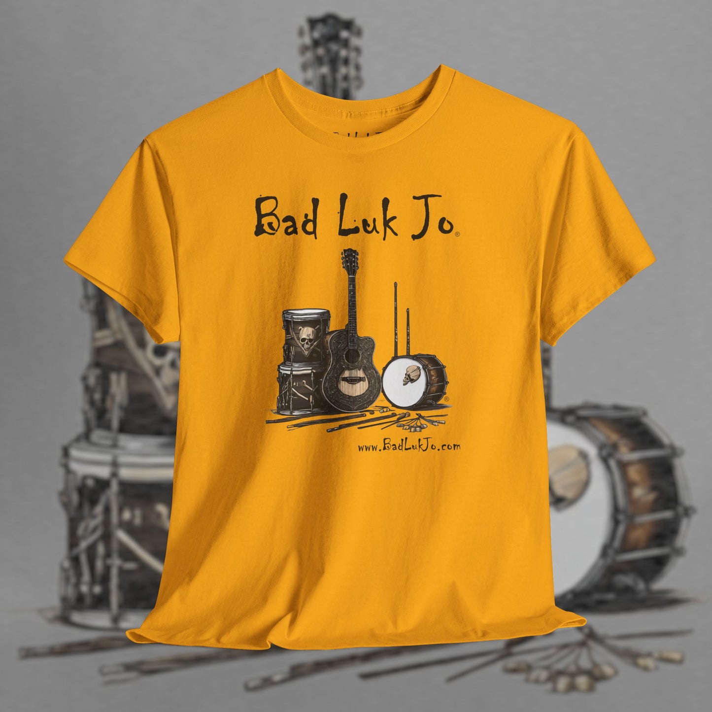 Bad Luk Jo Unisex Heavy Cotton Tee - Perfect Gift for Music Lovers - FREE ECONOMY SHIPPING