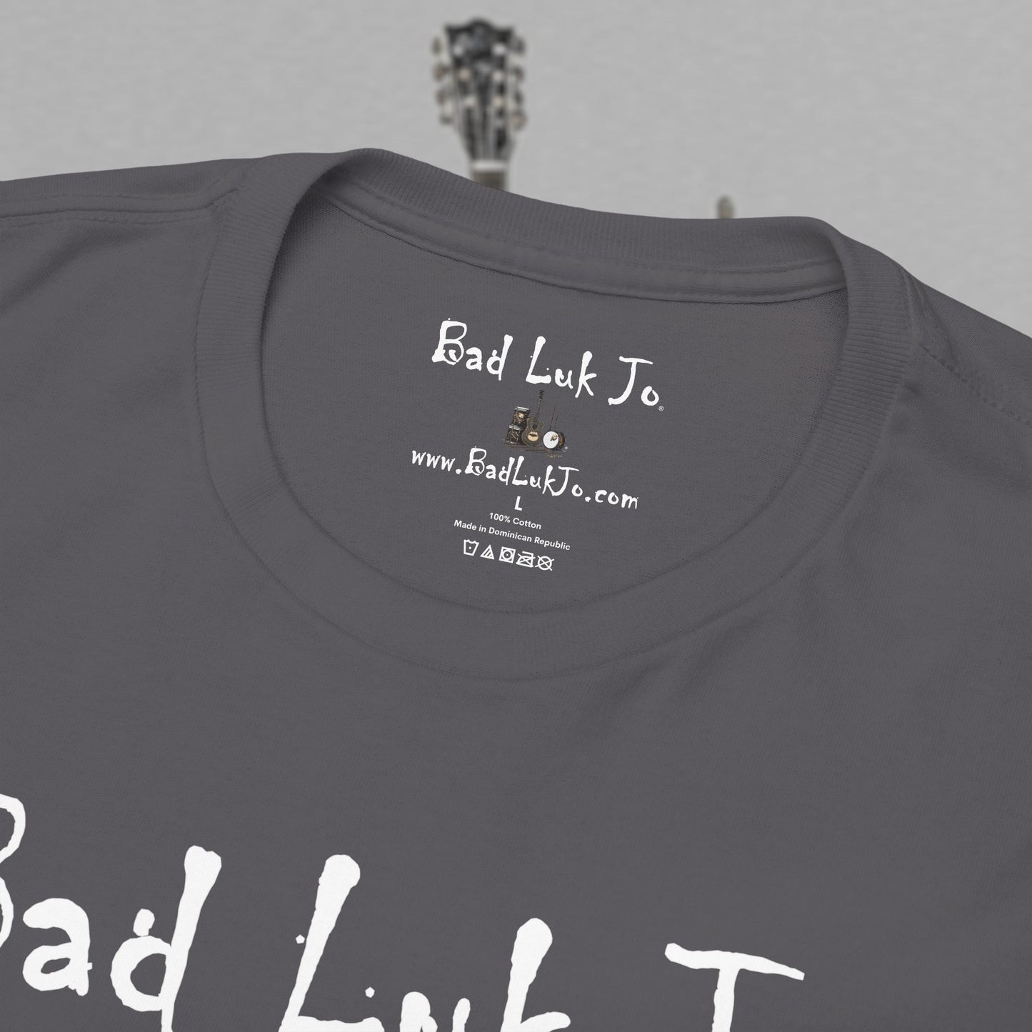 Bad Luk Jo Unisex Heavy Cotton Tee - "There's Good Luk in Every Cup" - Perfect Gift for Coffee Lovers - FREE ECONOMY SHIPPING