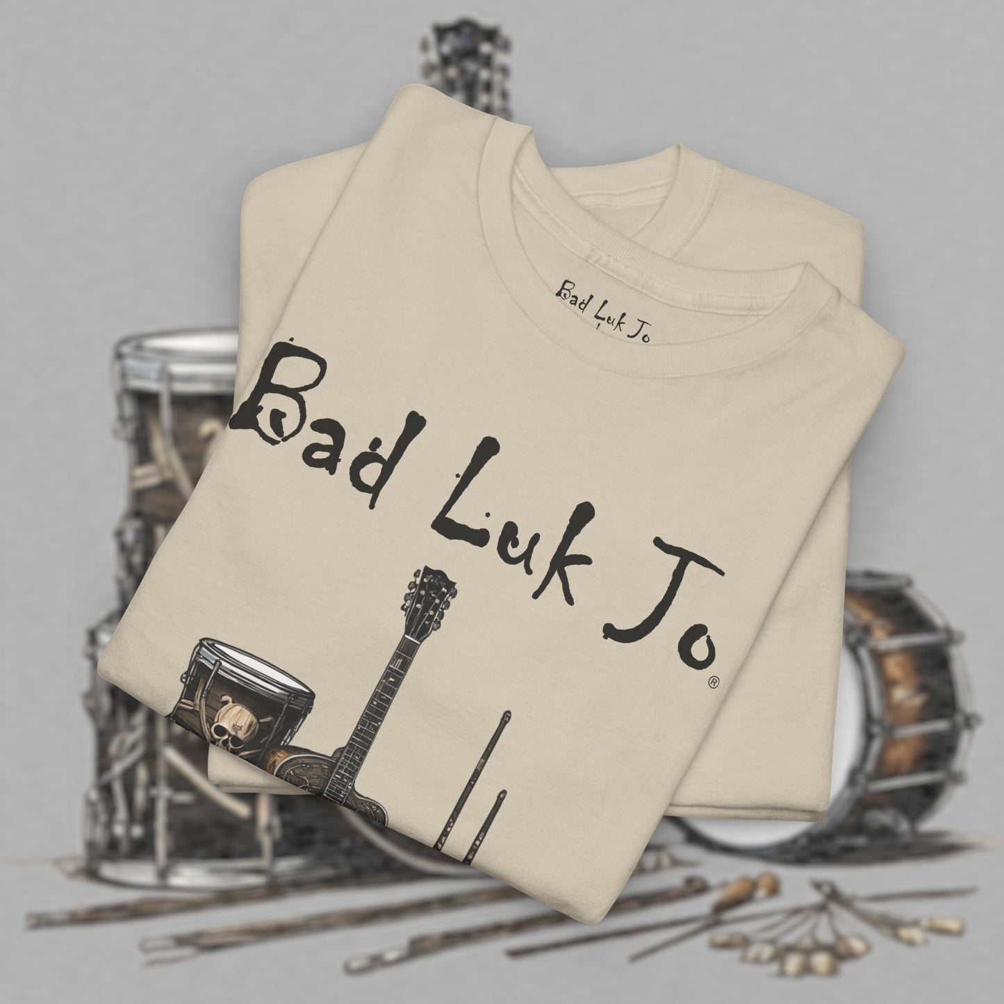 Bad Luk Jo Unisex Heavy Cotton Tee - Perfect Gift for Music Lovers - FREE ECONOMY SHIPPING