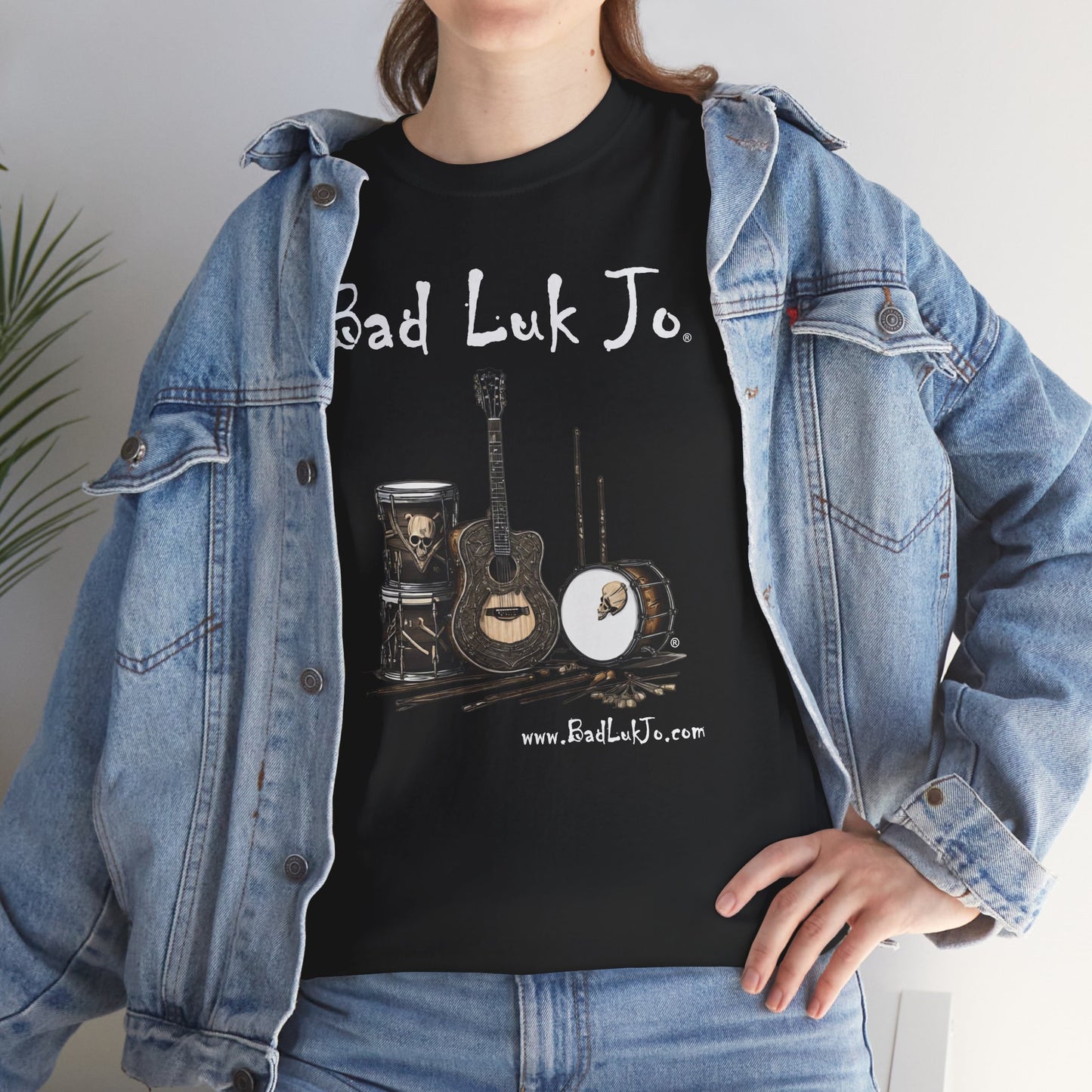 Bad Luk Jo Unisex Heavy Cotton Tee - Perfect Gift for Music Lovers - FREE ECONOMY SHIPPING
