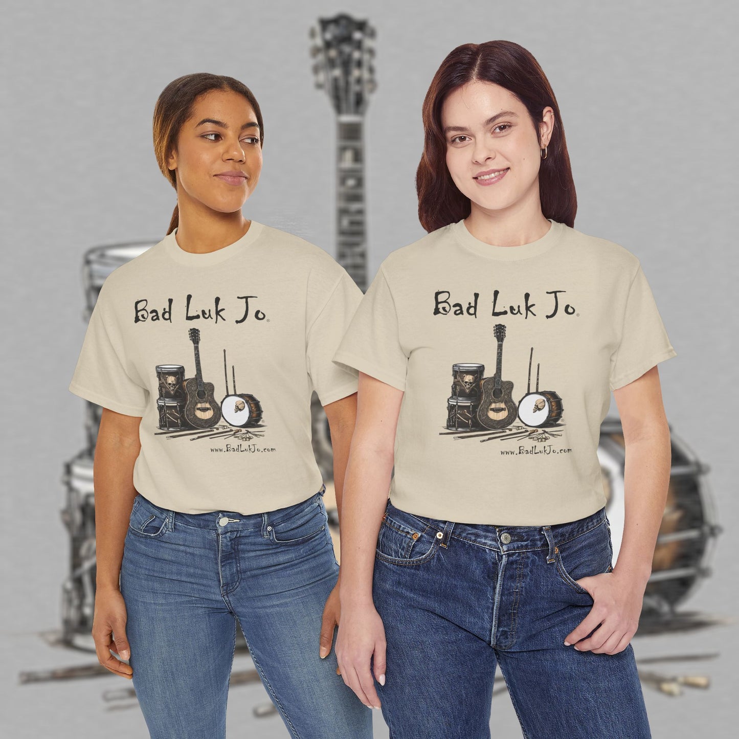 Bad Luk Jo Unisex Heavy Cotton Tee - Perfect Gift for Music Lovers - FREE ECONOMY SHIPPING