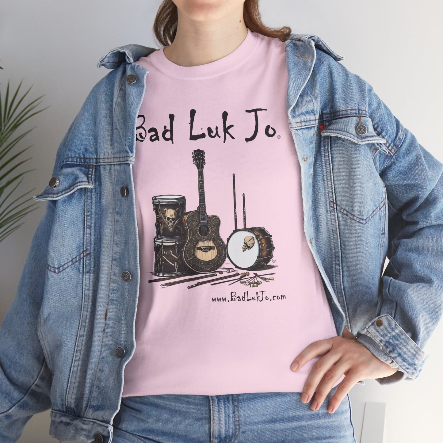Bad Luk Jo Unisex Heavy Cotton Tee - Perfect Gift for Music Lovers - FREE ECONOMY SHIPPING