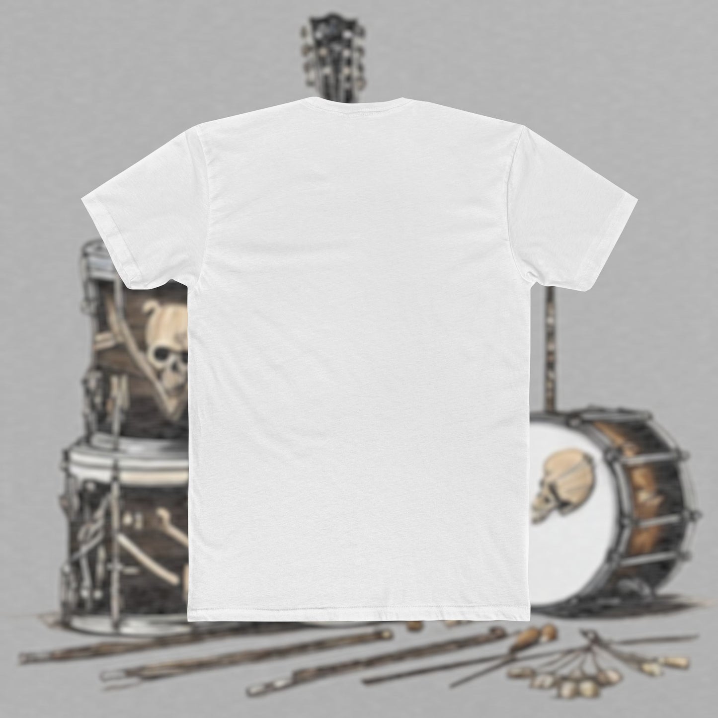 Bad Luk Jo T-Shirt - Alternate Design - No Printing on Back - Unisex Cotton "Crew Tee" - Classic Fit (Tighter) - Perfect for Musicians and Music Lovers - FREE ECONOMY SHIPPING