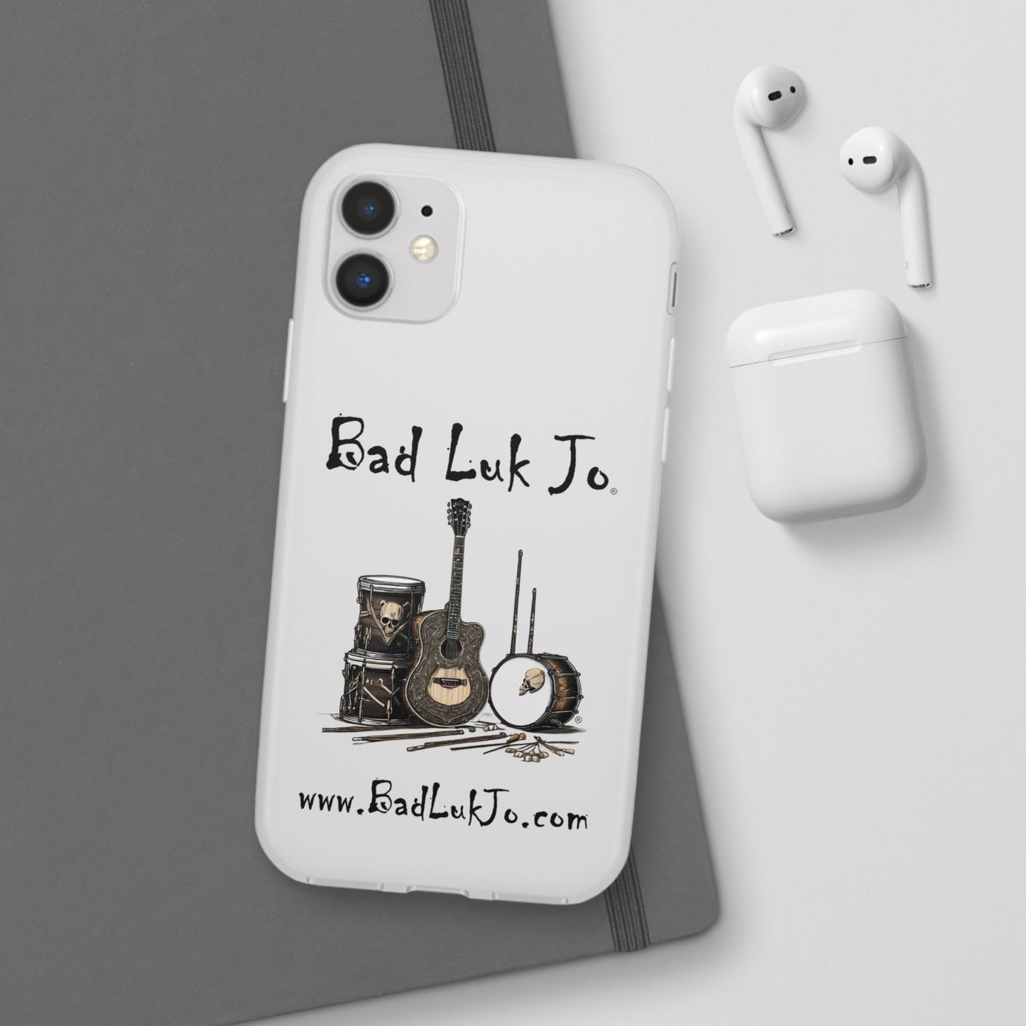 Bad Luk Jo iPhone Flexi Case - Perfect for Music Lovers! - FREE ECONOMY SHIPPING