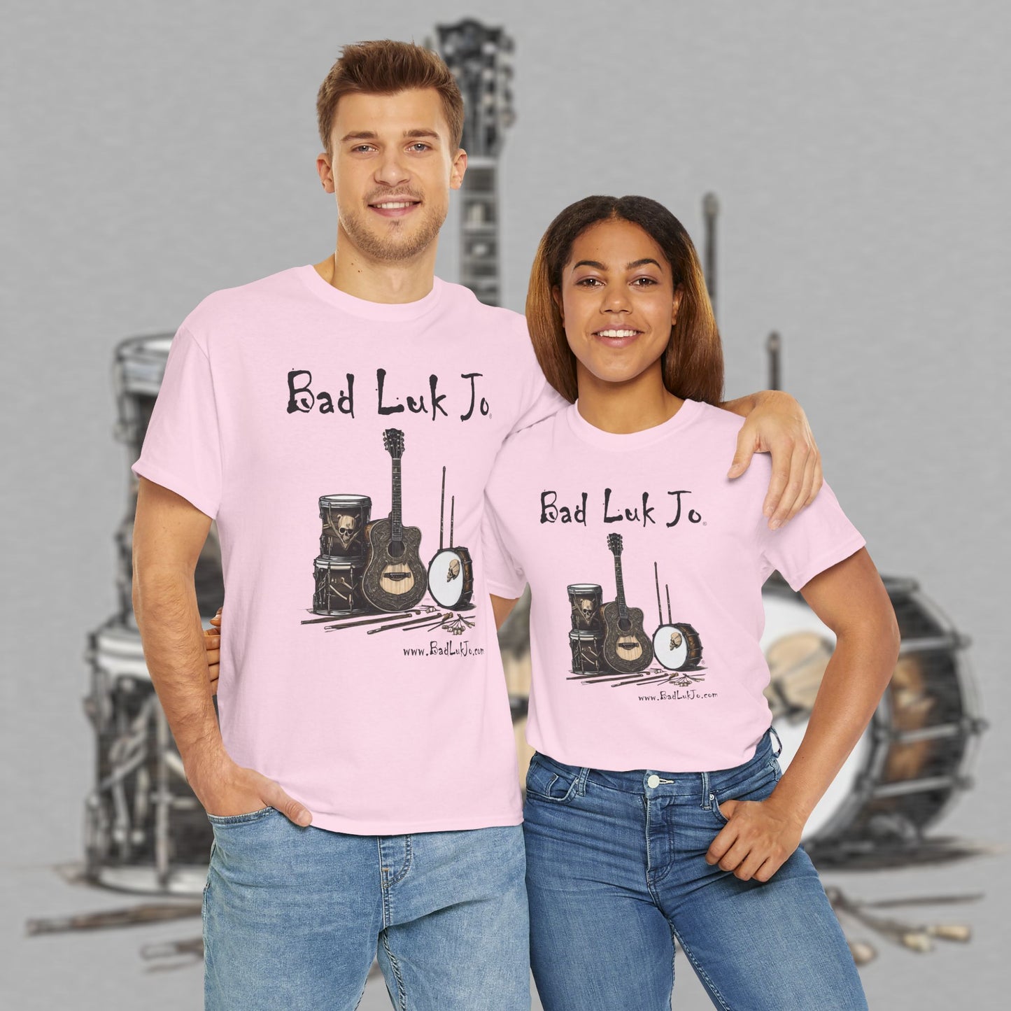 Bad Luk Jo Unisex Heavy Cotton Tee - Perfect Gift for Music Lovers - FREE ECONOMY SHIPPING