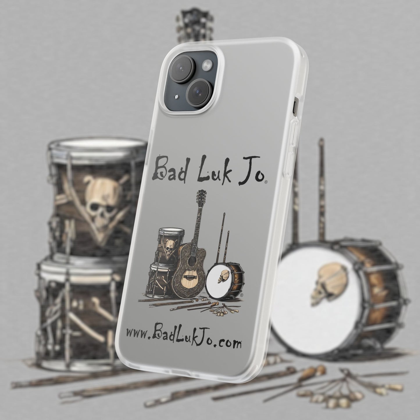 Bad Luk Jo iPhone Flexi Case - Perfect for Music Lovers! - FREE ECONOMY SHIPPING