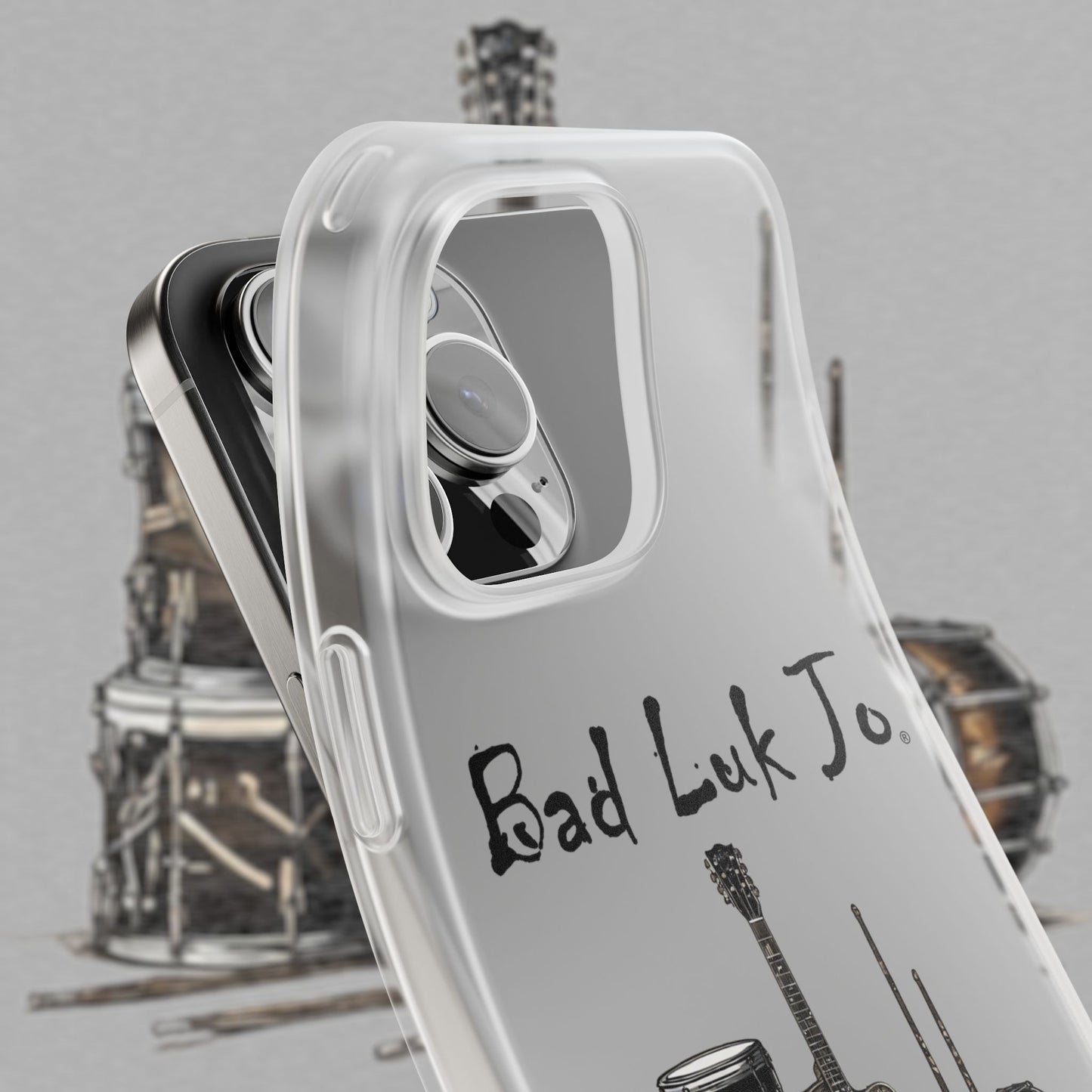 Bad Luk Jo iPhone Flexi Case - Perfect for Music Lovers! - FREE ECONOMY SHIPPING