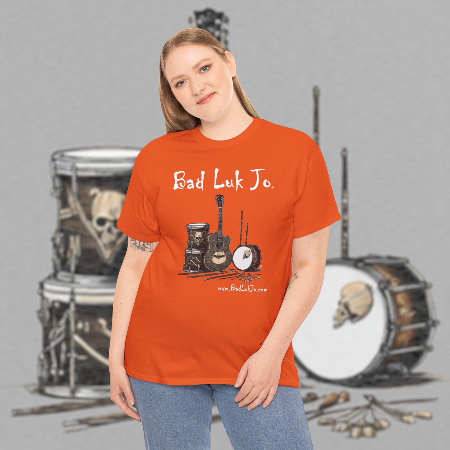 Bad Luk Jo Unisex Heavy Cotton Tee - Perfect Gift for Music Lovers - FREE ECONOMY SHIPPING