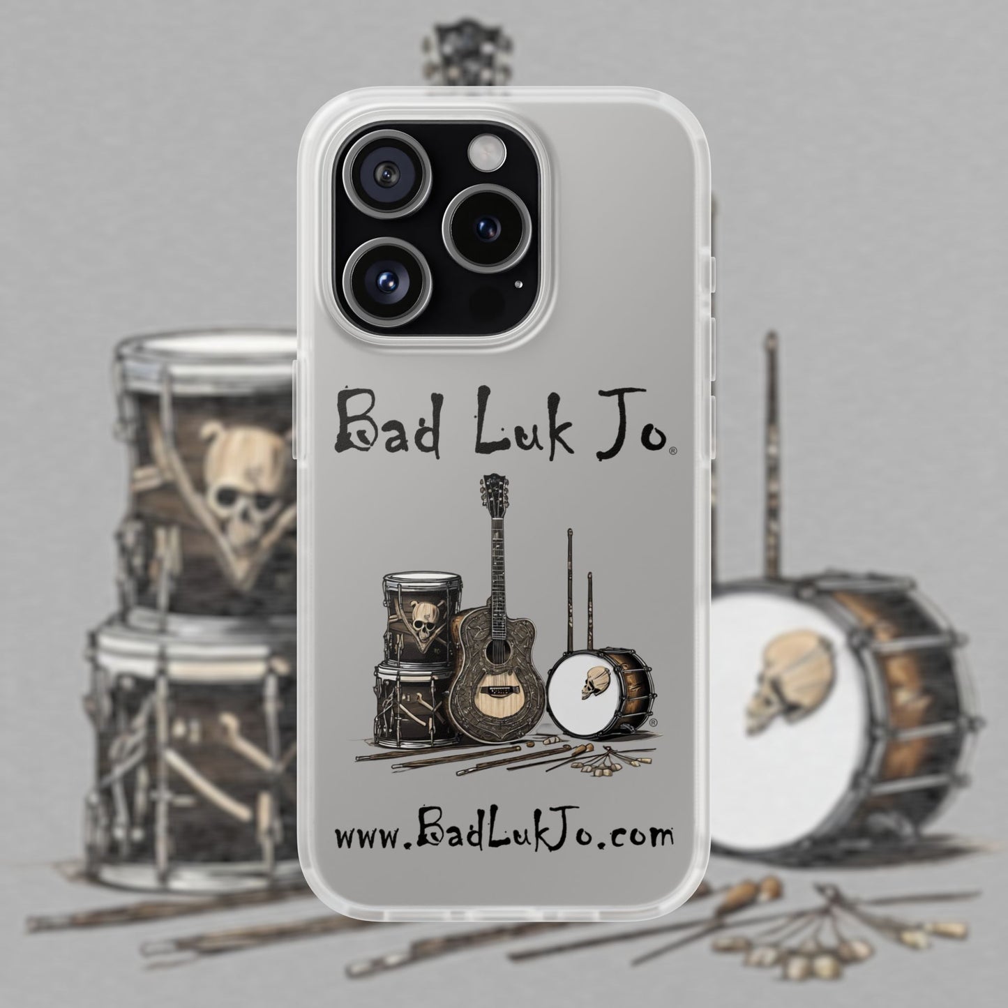 Bad Luk Jo iPhone Flexi Case - Perfect for Music Lovers! - FREE ECONOMY SHIPPING