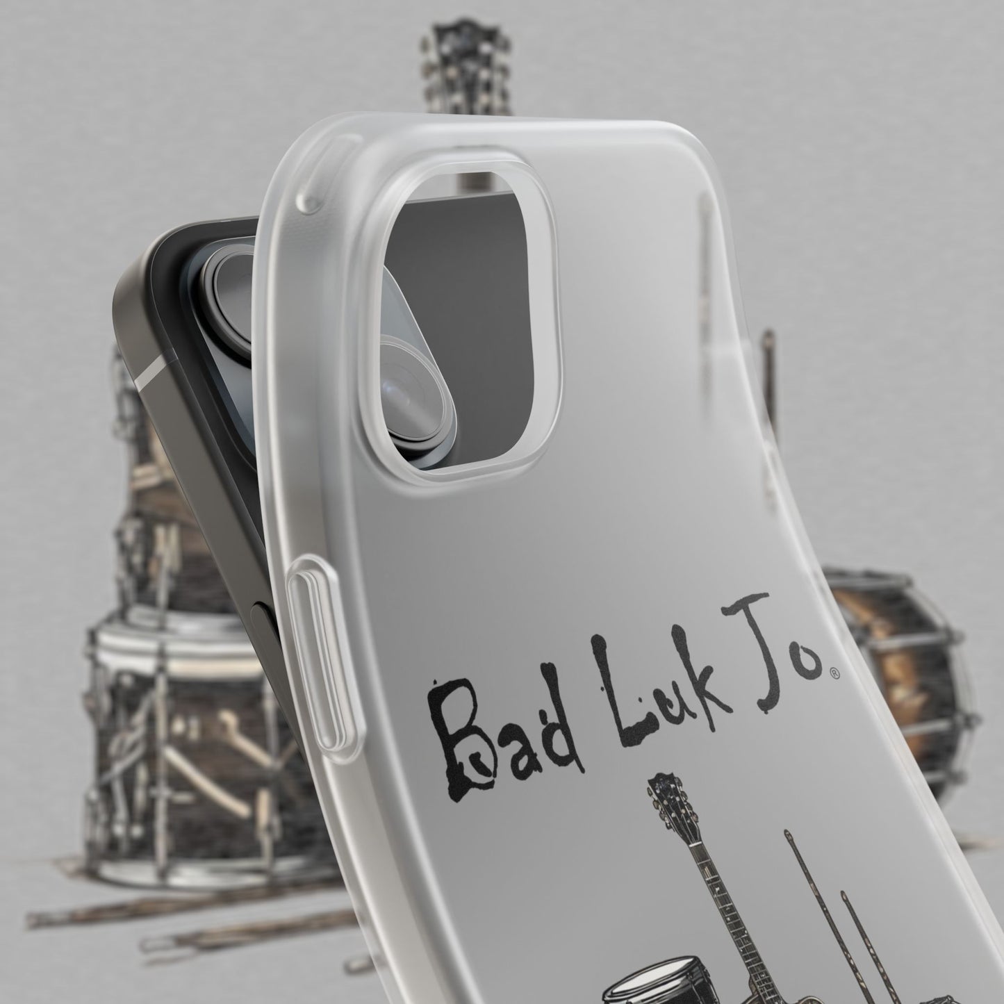 Bad Luk Jo iPhone Flexi Case - Perfect for Music Lovers! - FREE ECONOMY SHIPPING