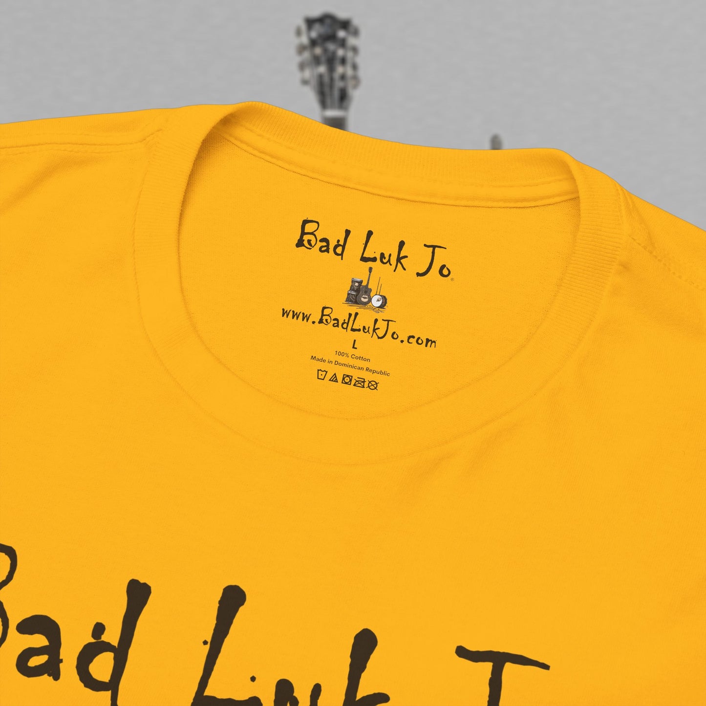 Bad Luk Jo Unisex Heavy Cotton Tee - "There's Good Luk in Every Cup" - Perfect Gift for Coffee Lovers - FREE ECONOMY SHIPPING