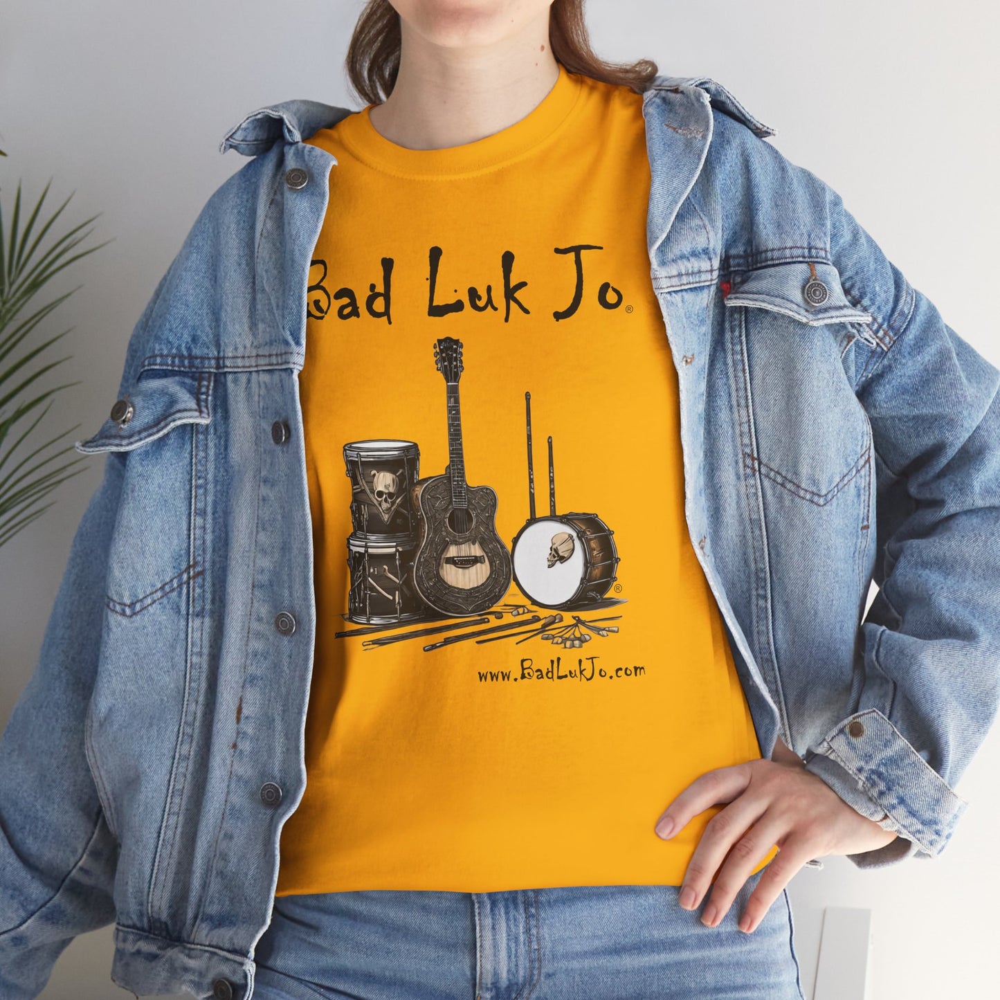 Bad Luk Jo Unisex Heavy Cotton Tee - Perfect Gift for Music Lovers - FREE ECONOMY SHIPPING