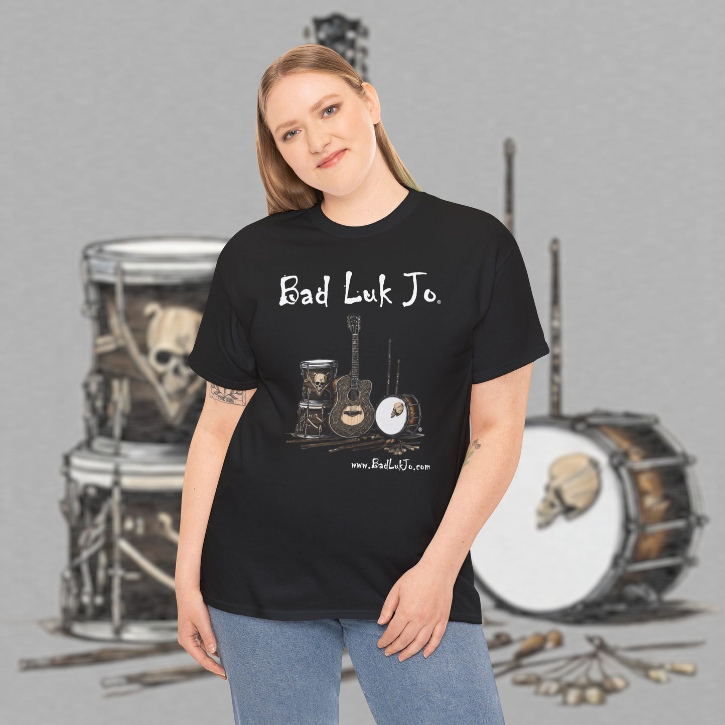 Bad Luk Jo Unisex Heavy Cotton Tee - Perfect Gift for Music Lovers - FREE ECONOMY SHIPPING