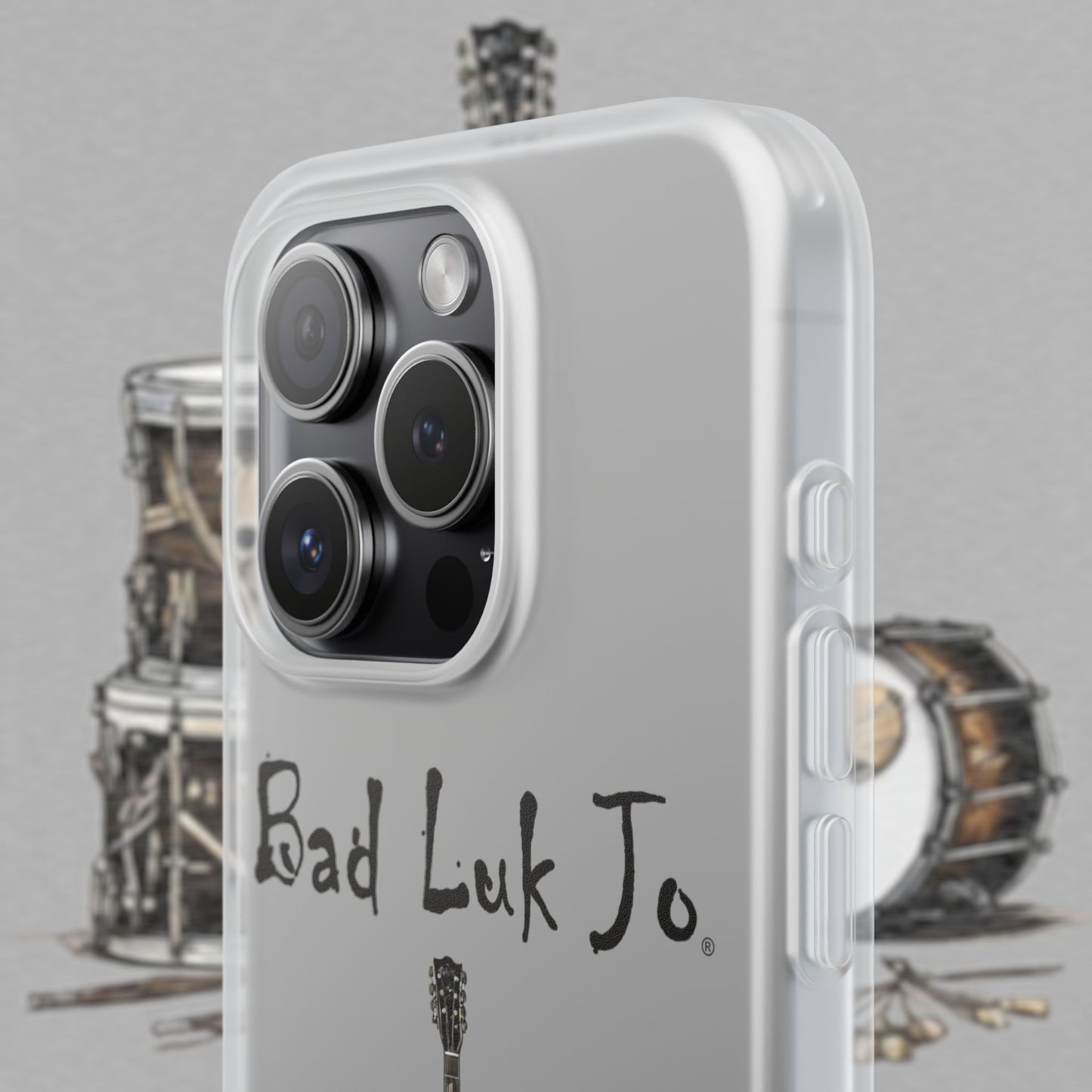 Bad Luk Jo iPhone Flexi Case - Perfect for Music Lovers! - FREE ECONOMY SHIPPING