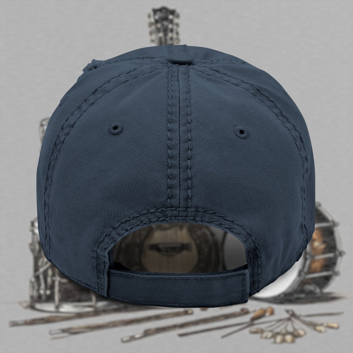 Bad Luk Jo Embroidered Distressed Hat / Cap - FREE ECONOMY SHIPPING